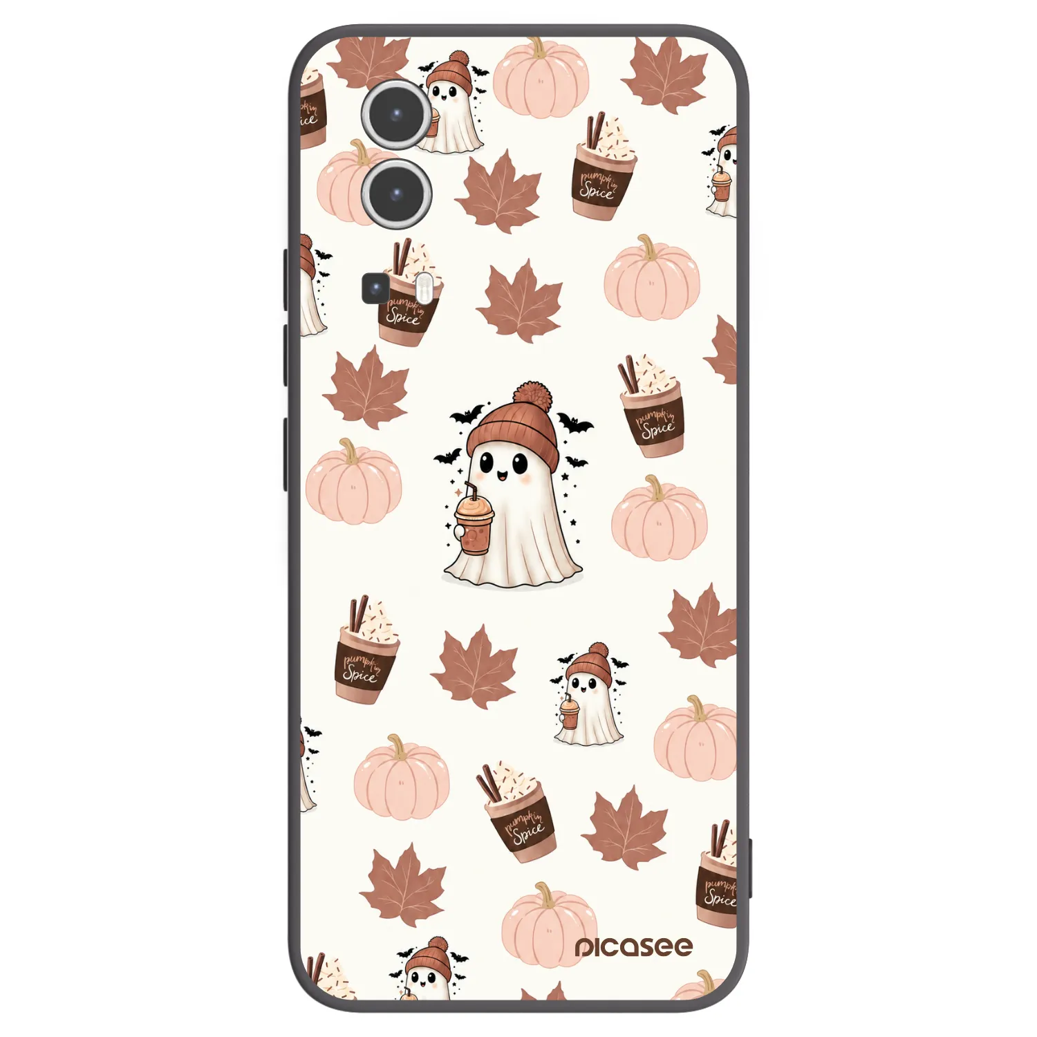 Picasee fekete szilikon tok az alábbi mobiltelefonokra Vivo Y72 5G - Pumpkin spice