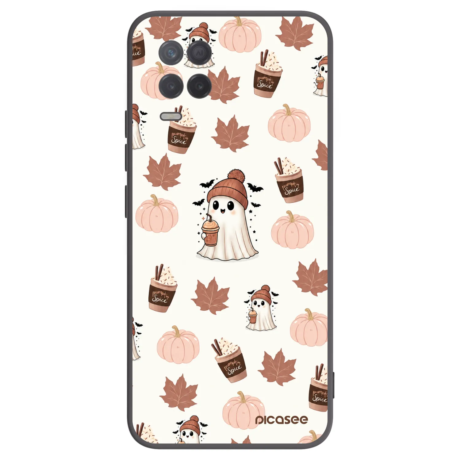 Picasee fekete szilikon tok az alábbi mobiltelefonokra Realme 8 5G - Pumpkin spice