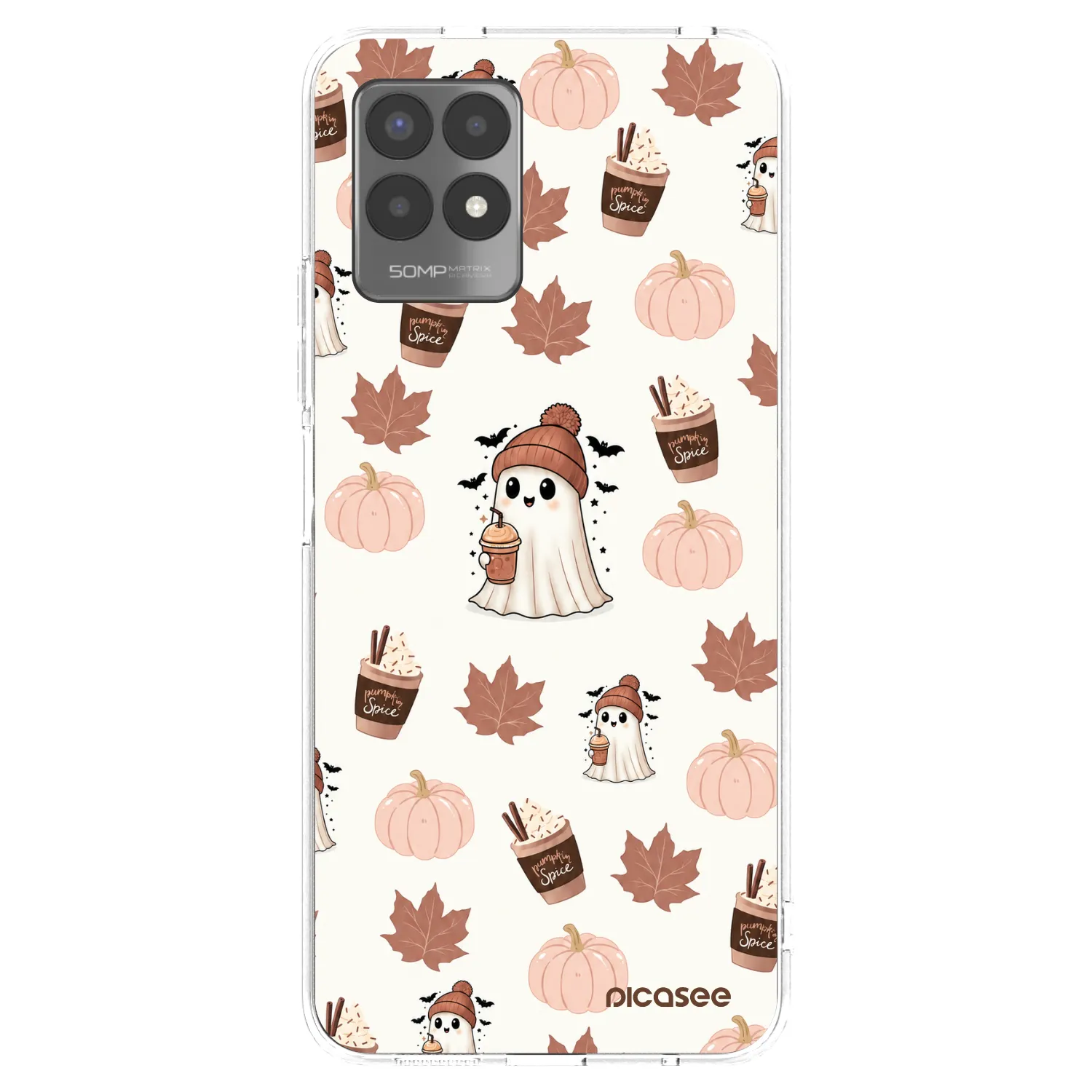 Picasee átlátszó szilikon tok az alábbi mobiltelefonokra Realme 8i - Pumpkin spice