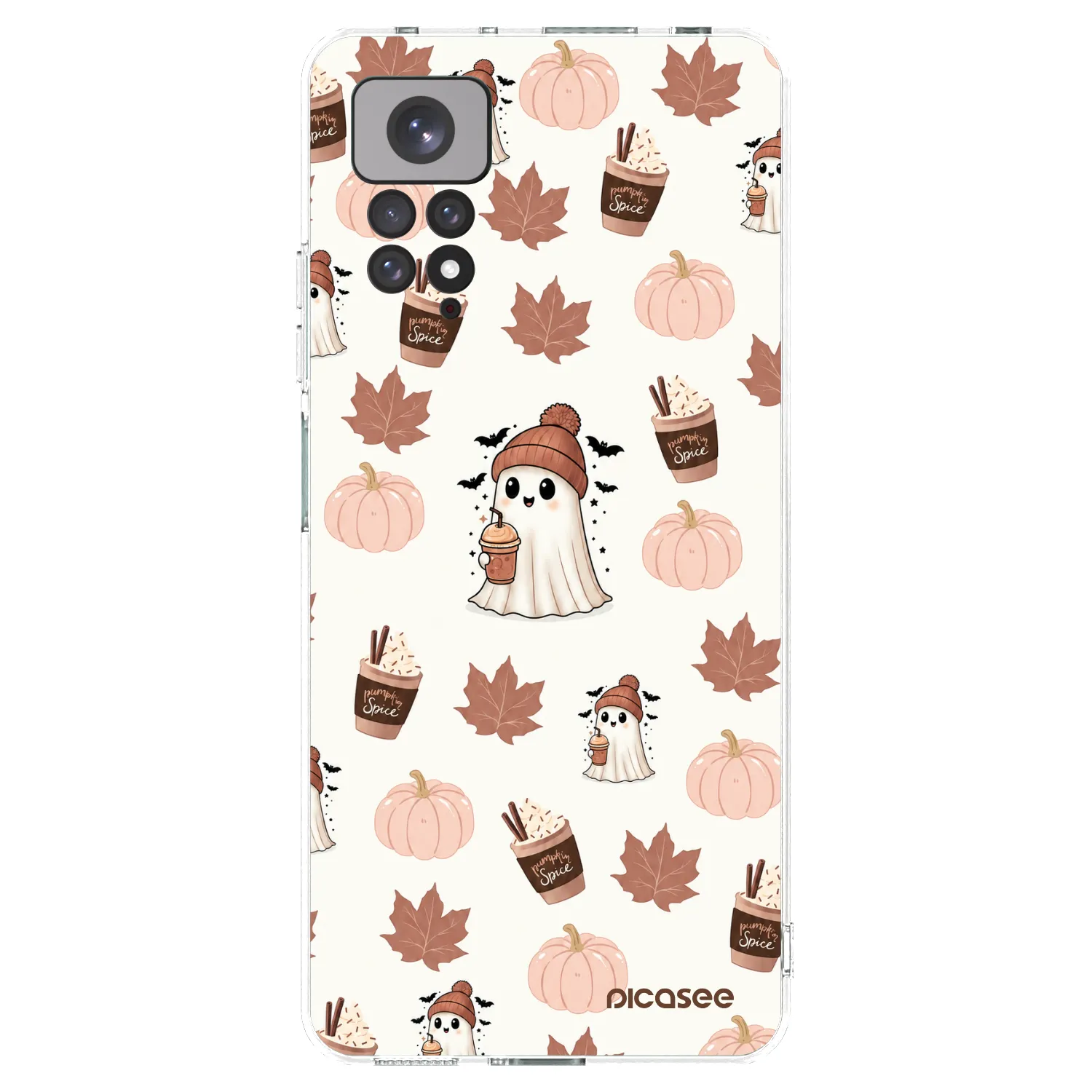 Picasee átlátszó szilikon tok az alábbi mobiltelefonokra Xiaomi Redmi Note 11 - Pumpkin spice