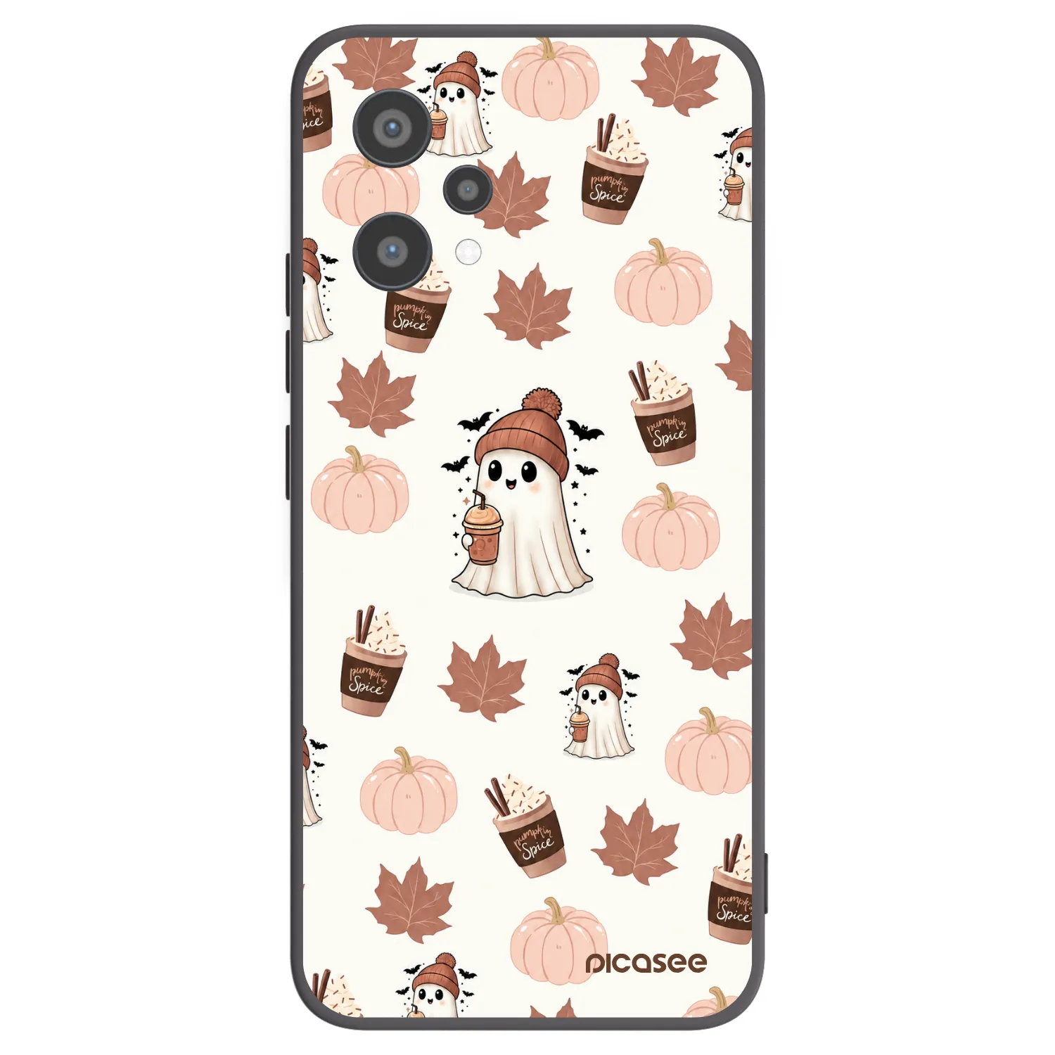 Picasee fekete szilikon tok az alábbi mobiltelefonokra Realme 9 Pro 5G - Pumpkin spice