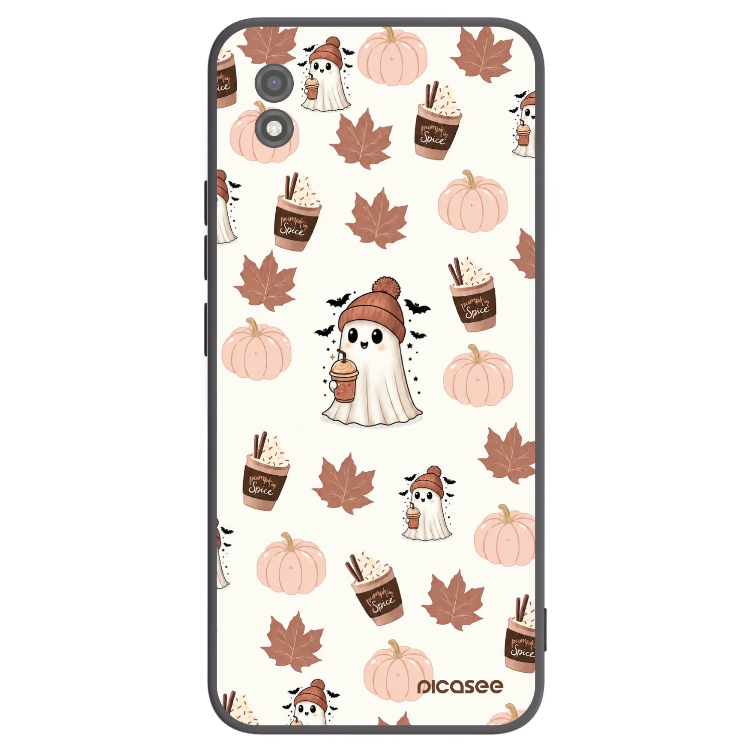 Picasee fekete szilikon tok az alábbi mobiltelefonokra Realme C11 (2021) - Pumpkin spice