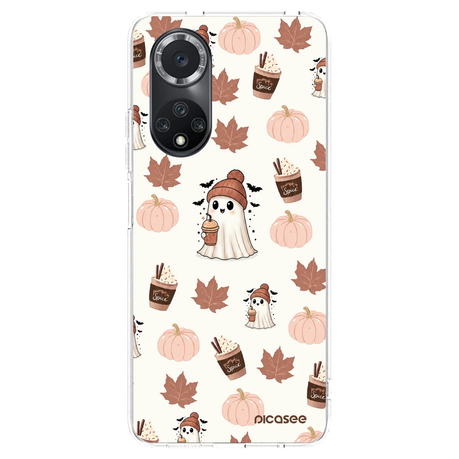 Picasee átlátszó szilikon tok az alábbi mobiltelefonokra Huawei Nova 9 SE - Pumpkin spice