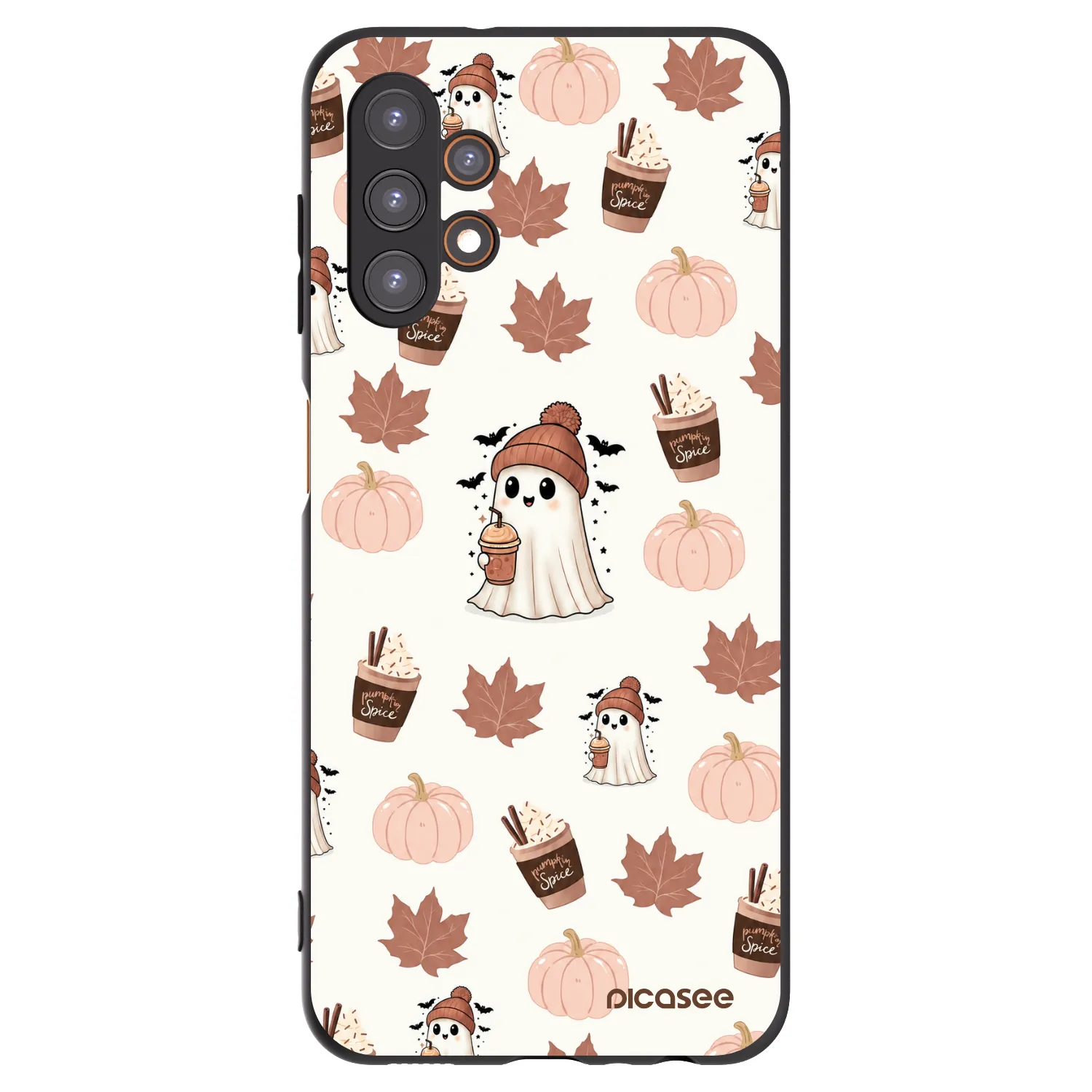 Picasee fekete szilikon tok az alábbi mobiltelefonokra Samsung Galaxy A13 4G A135 - Pumpkin spice