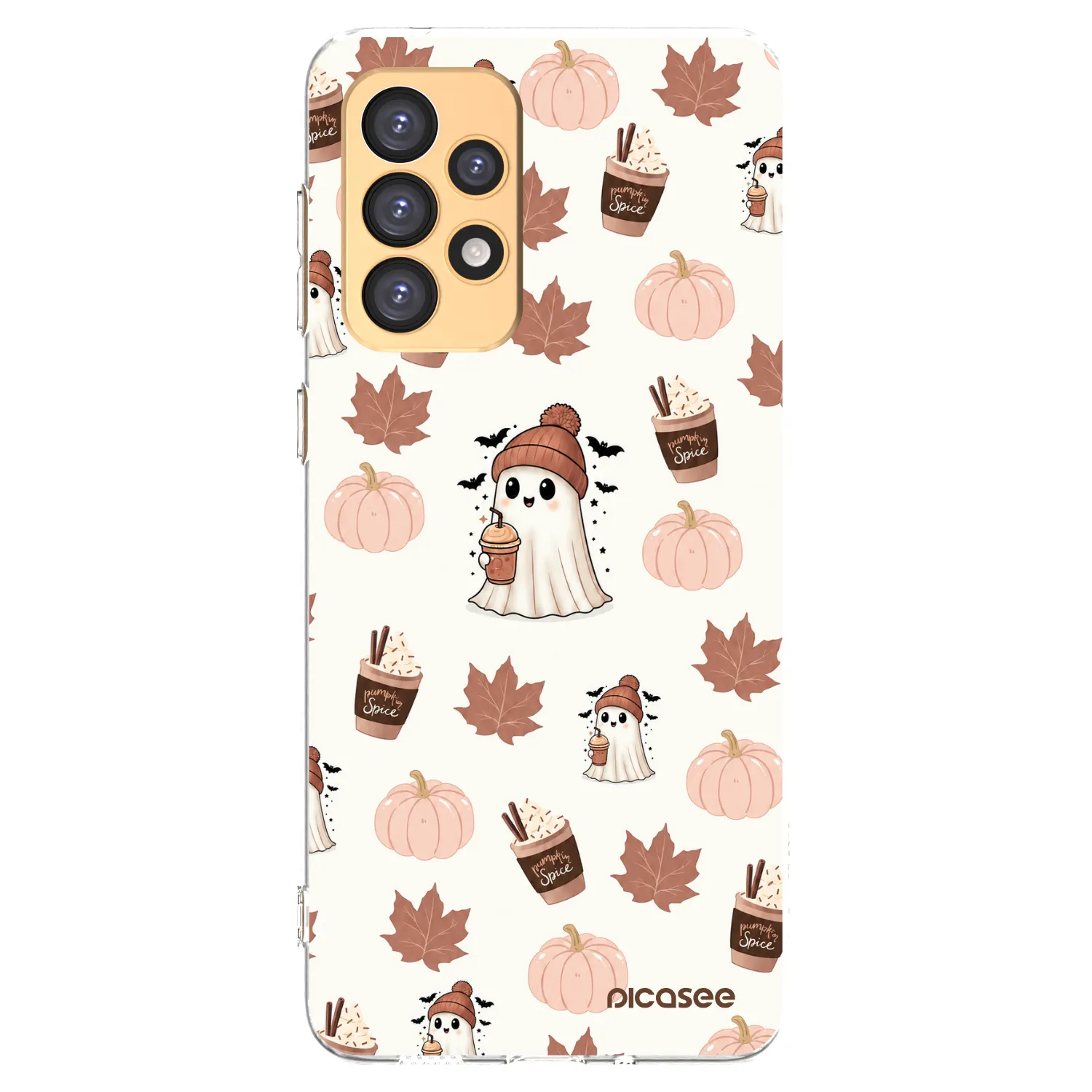 Picasee átlátszó szilikon tok az alábbi mobiltelefonokra Samsung Galaxy A33 5G A336 - Pumpkin spice