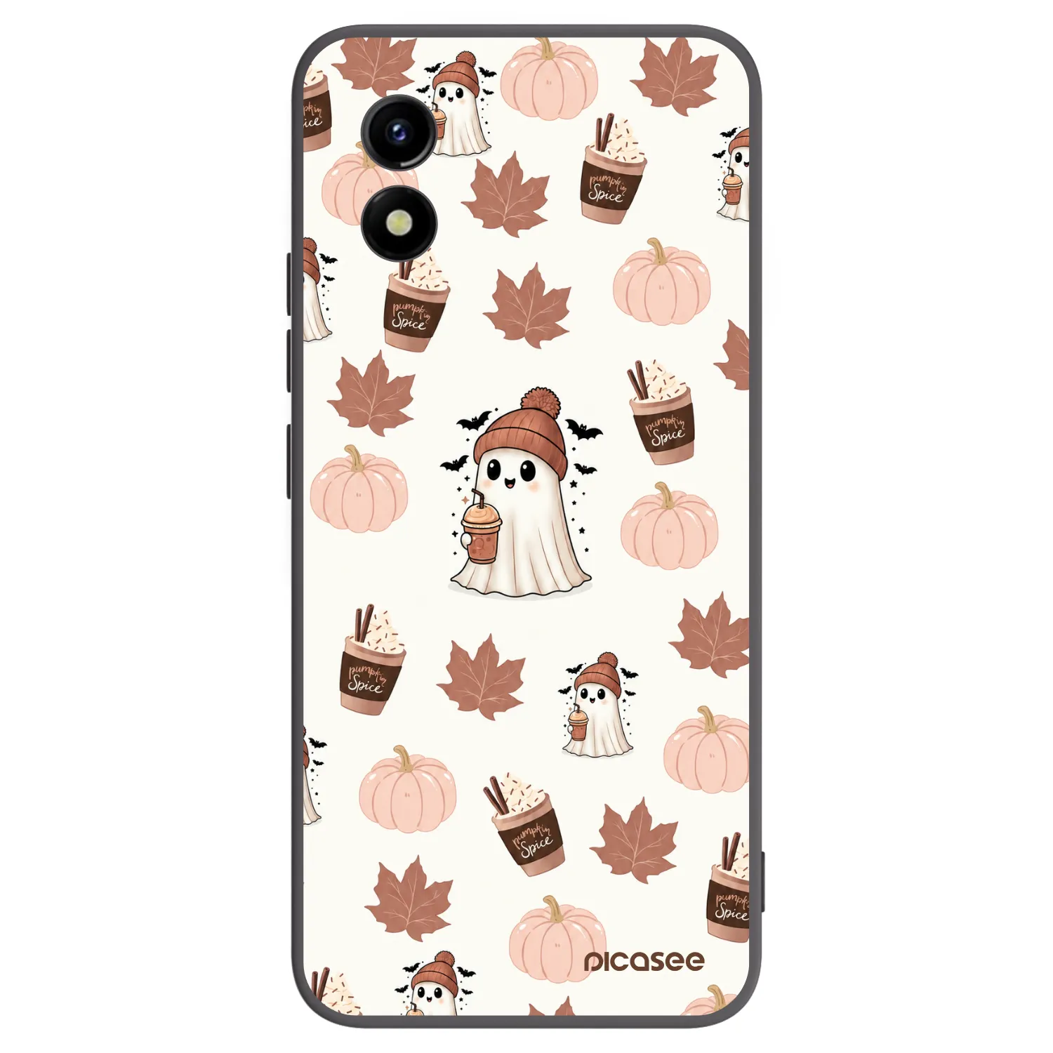 Picasee fekete szilikon tok az alábbi mobiltelefonokra Vivo Y01 - Pumpkin spice