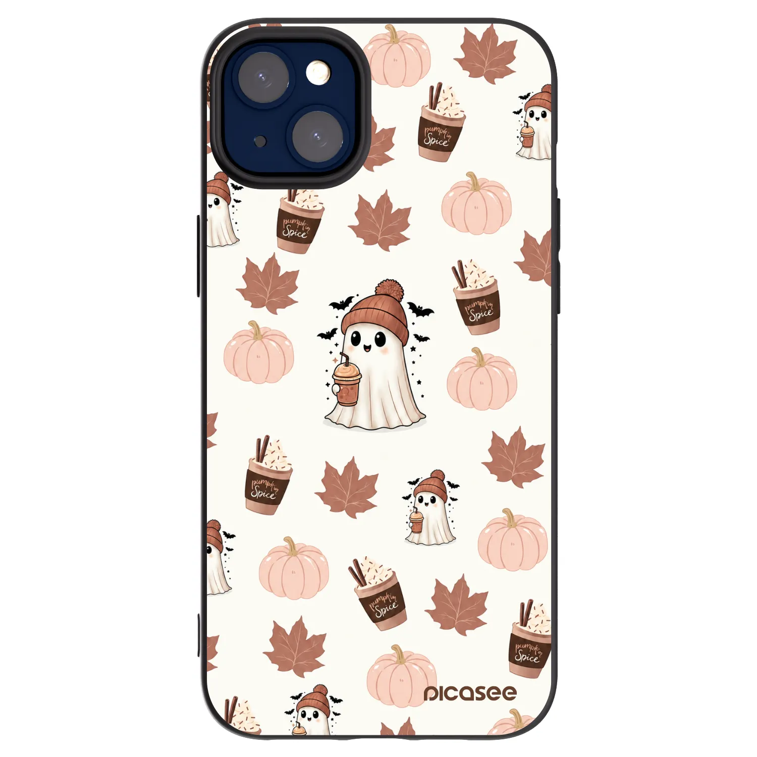 Picasee fekete szilikon tok az alábbi mobiltelefonokra Apple iPhone 14 Plus - Pumpkin spice