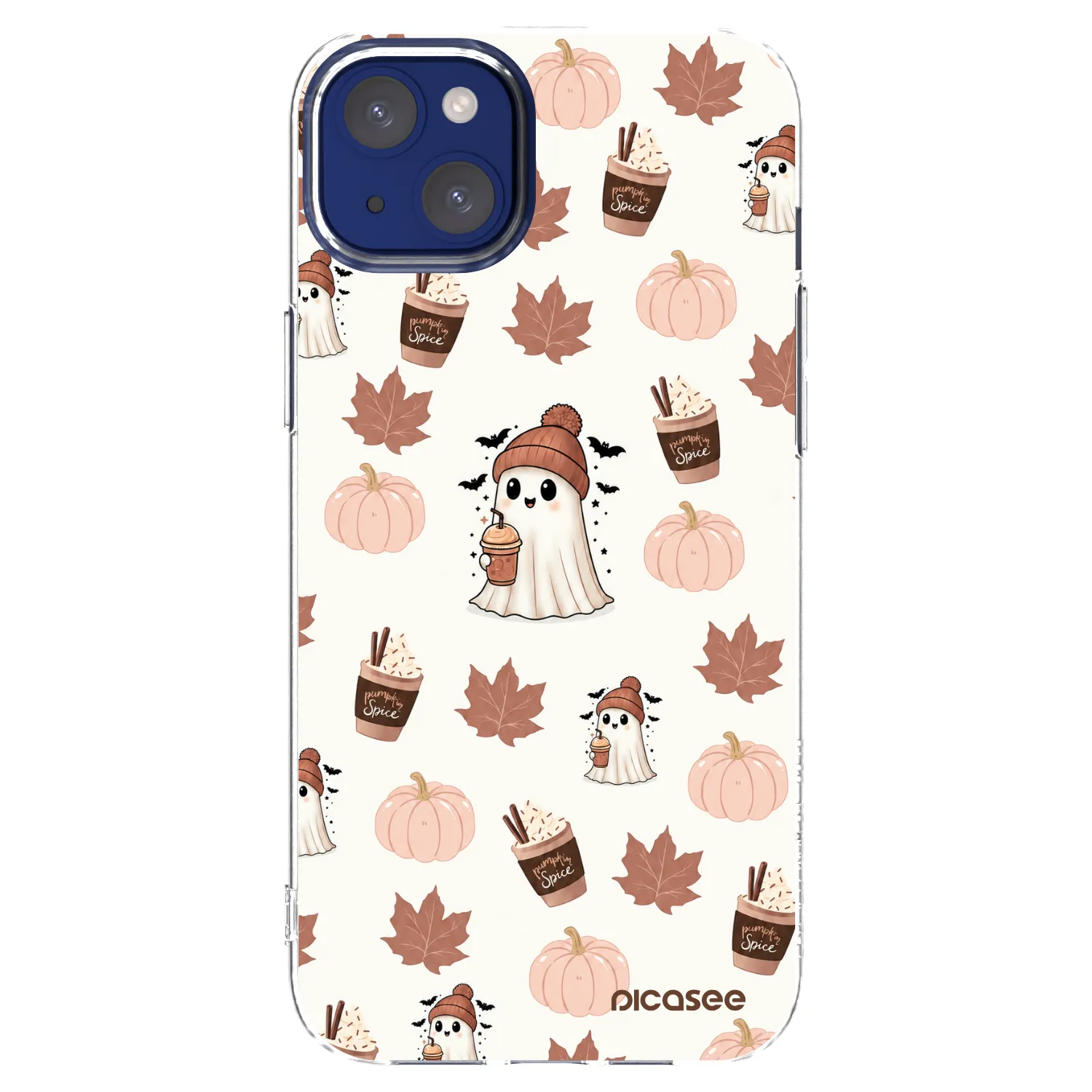 Picasee átlátszó szilikon tok az alábbi mobiltelefonokra Apple iPhone 14 Plus - Pumpkin spice
