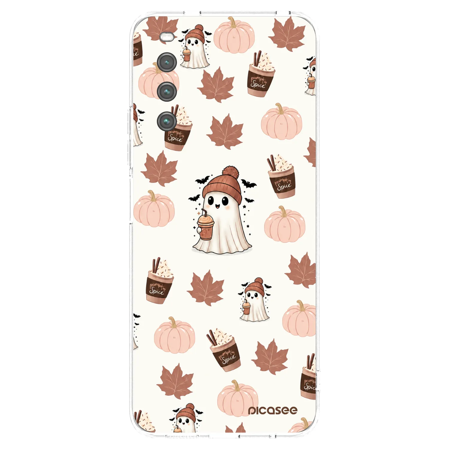 Picasee átlátszó szilikon tok az alábbi mobiltelefonokra Sony Xperia 10 IV 5G - Pumpkin spice