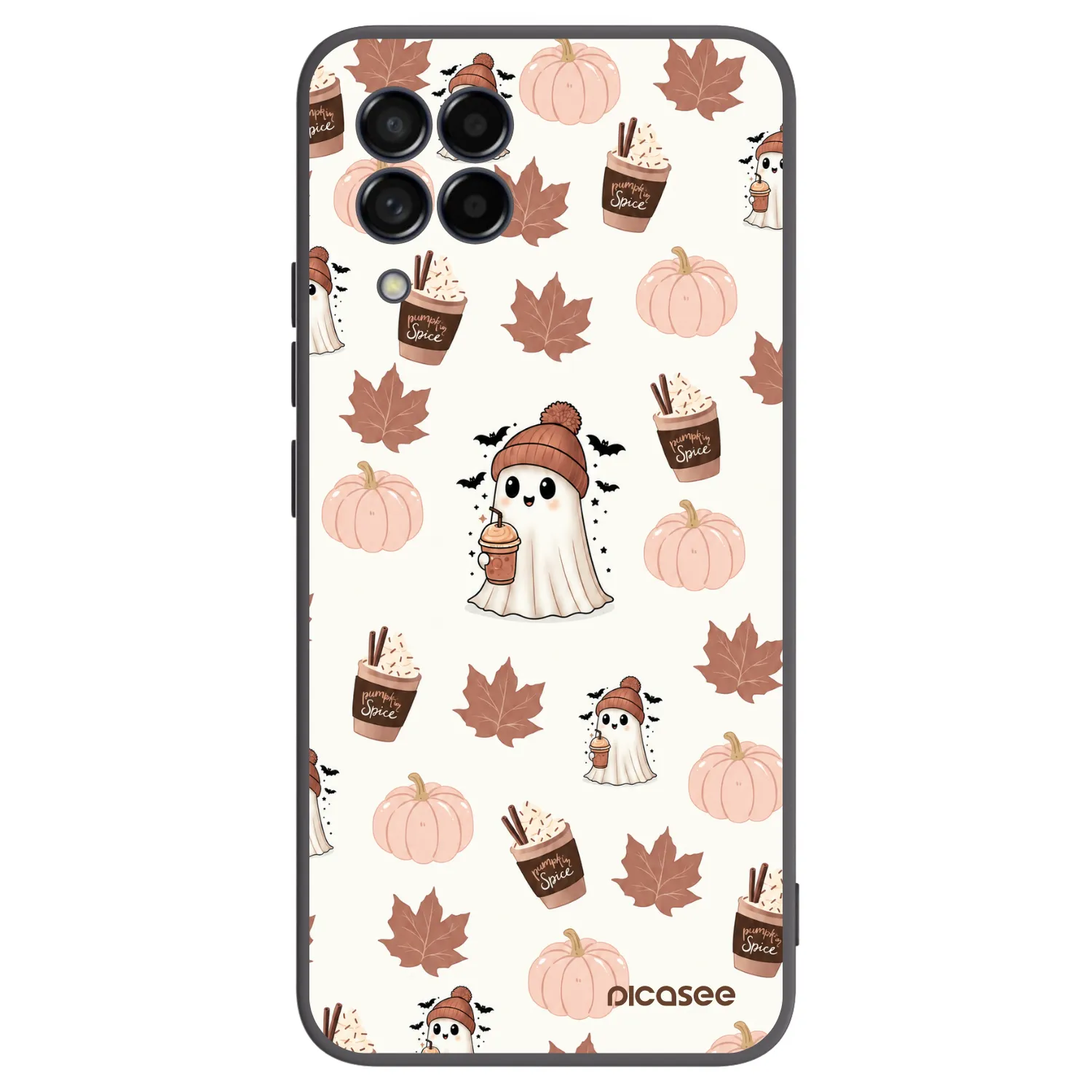 Picasee fekete szilikon tok az alábbi mobiltelefonokra Samsung Galaxy M53 5G - Pumpkin spice