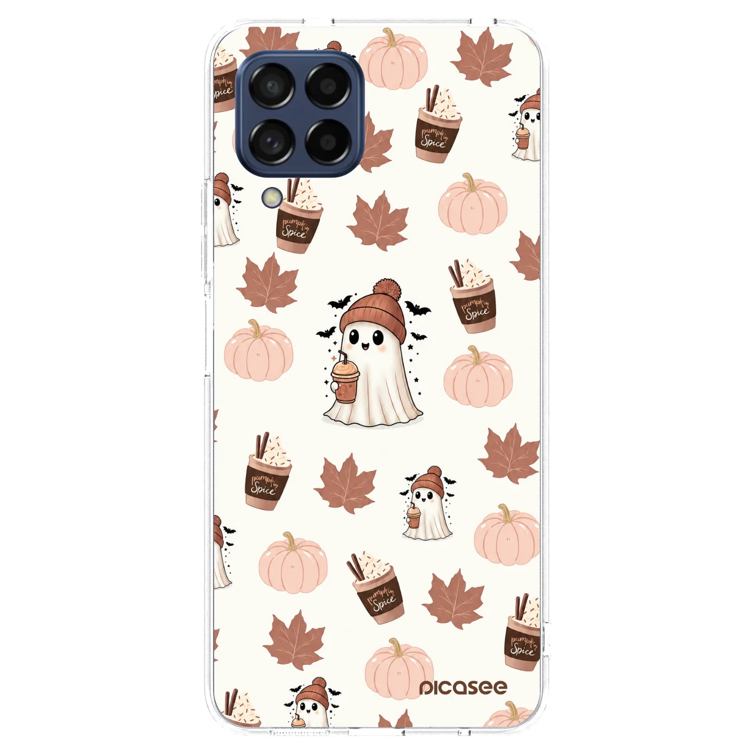 Picasee átlátszó szilikon tok az alábbi mobiltelefonokra Samsung Galaxy M53 5G - Pumpkin spice
