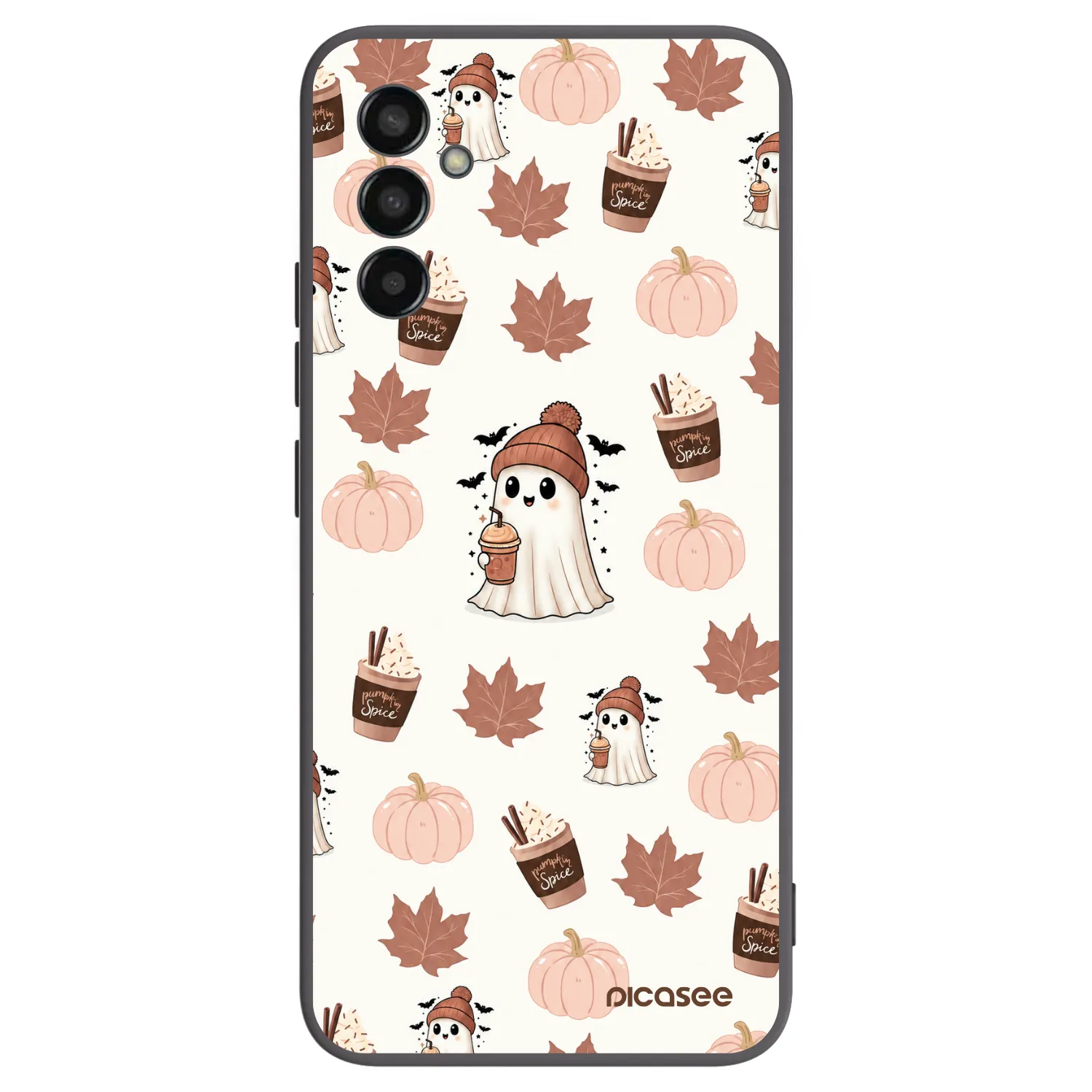 Picasee fekete szilikon tok az alábbi mobiltelefonokra Samsung Galaxy M13 M135F - Pumpkin spice
