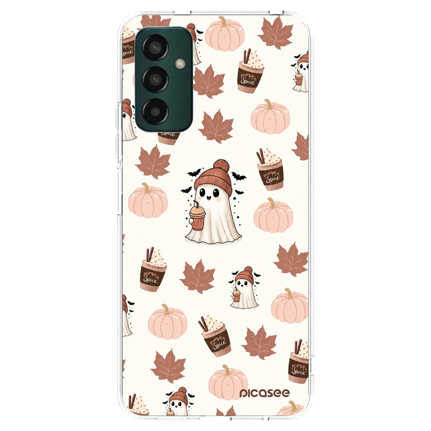 Picasee átlátszó szilikon tok az alábbi mobiltelefonokra Samsung Galaxy M13 M135F - Pumpkin spice