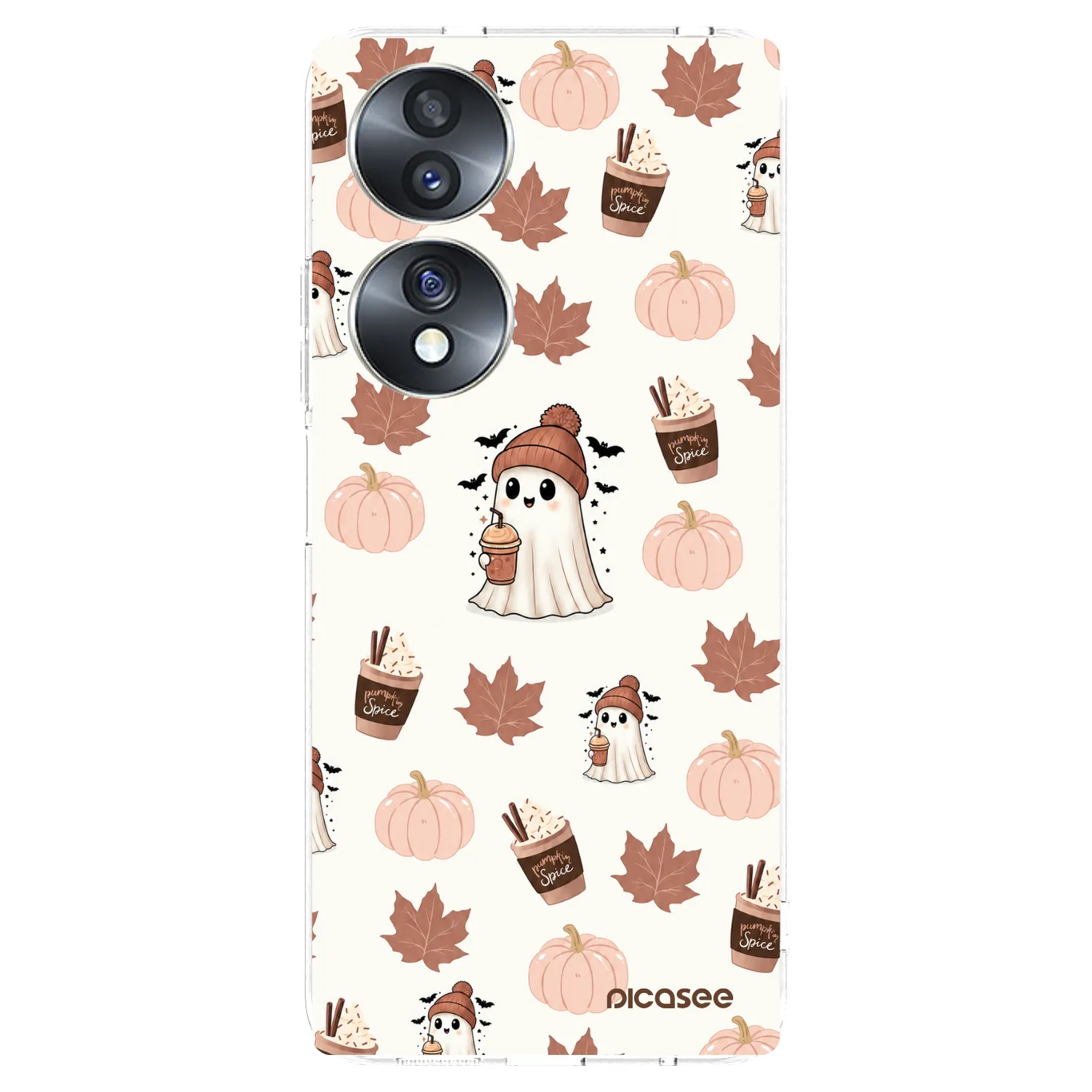 Picasee átlátszó szilikon tok az alábbi mobiltelefonokra Honor 70 - Pumpkin spice