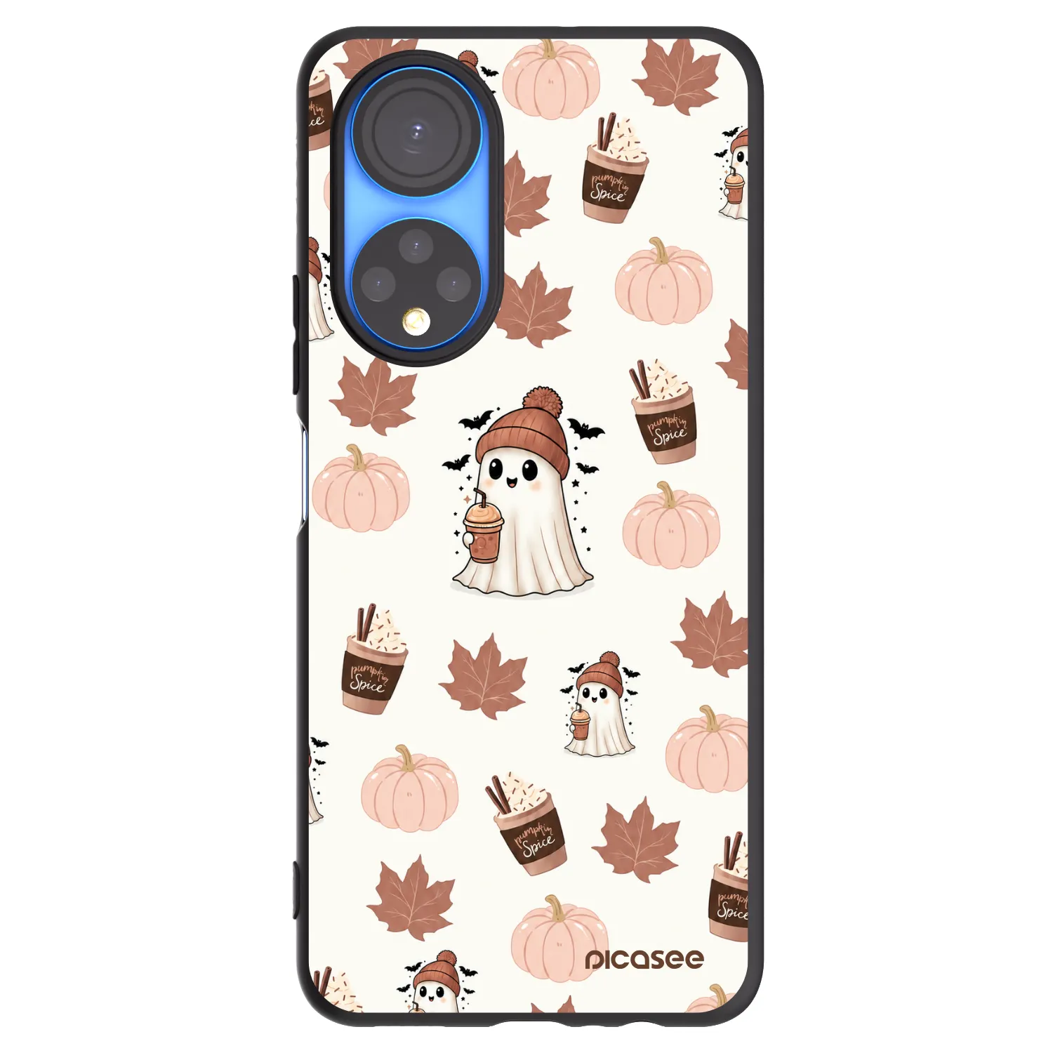 Picasee fekete szilikon tok az alábbi mobiltelefonokra Honor X7 - Pumpkin spice