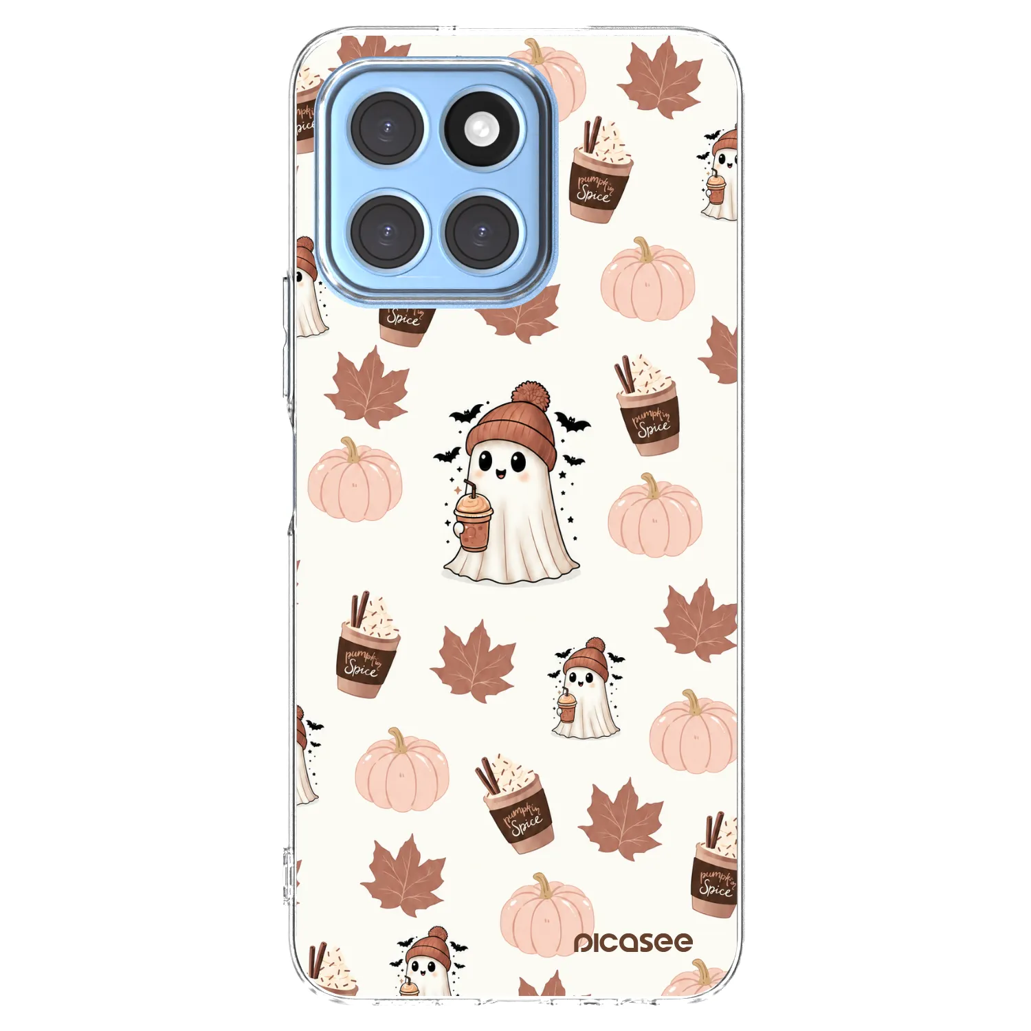 Picasee átlátszó szilikon tok az alábbi mobiltelefonokra Honor X8 5G - Pumpkin spice