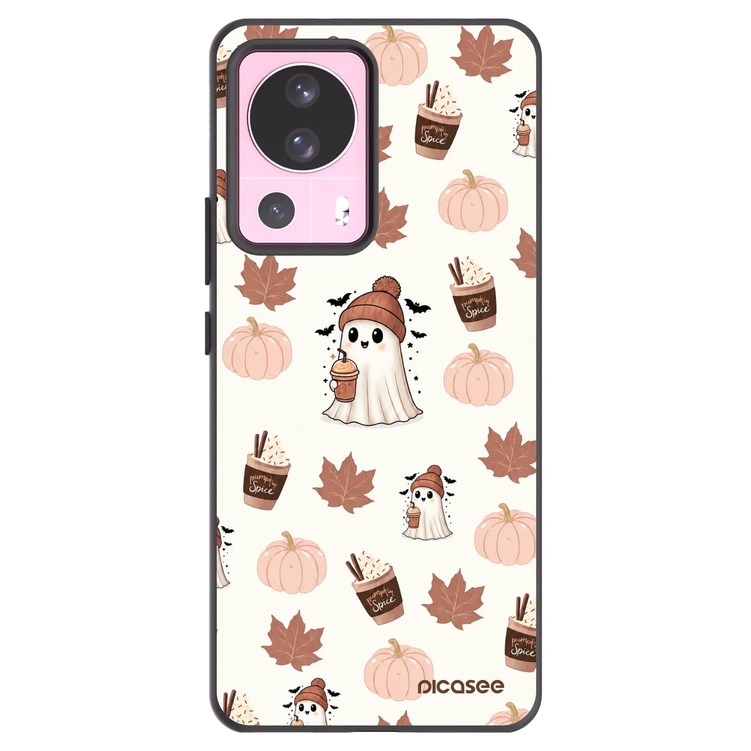 Picasee fekete szilikon tok az alábbi mobiltelefonokra Xiaomi 13 Lite - Pumpkin spice