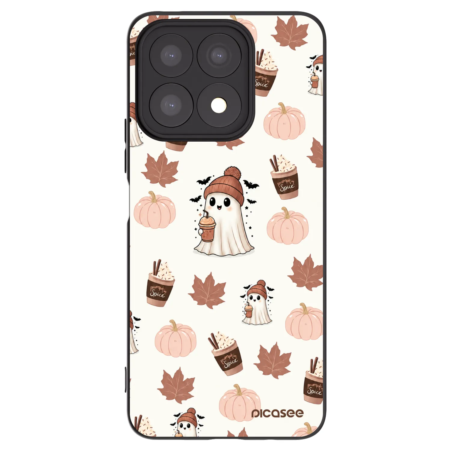 Picasee fekete szilikon tok az alábbi mobiltelefonokra Honor X8a - Pumpkin spice