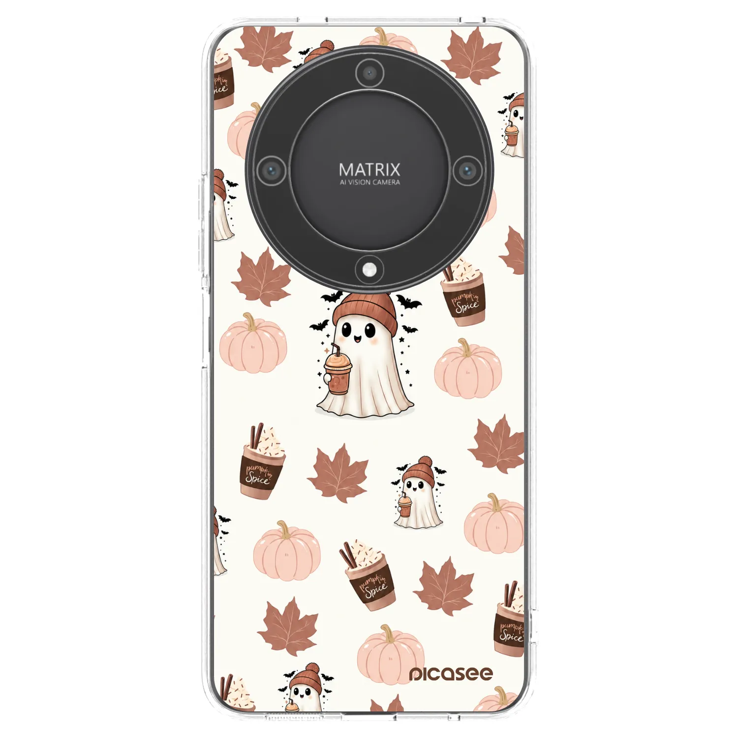 Picasee átlátszó szilikon tok az alábbi mobiltelefonokra Honor Magic5 Lite 5G - Pumpkin spice