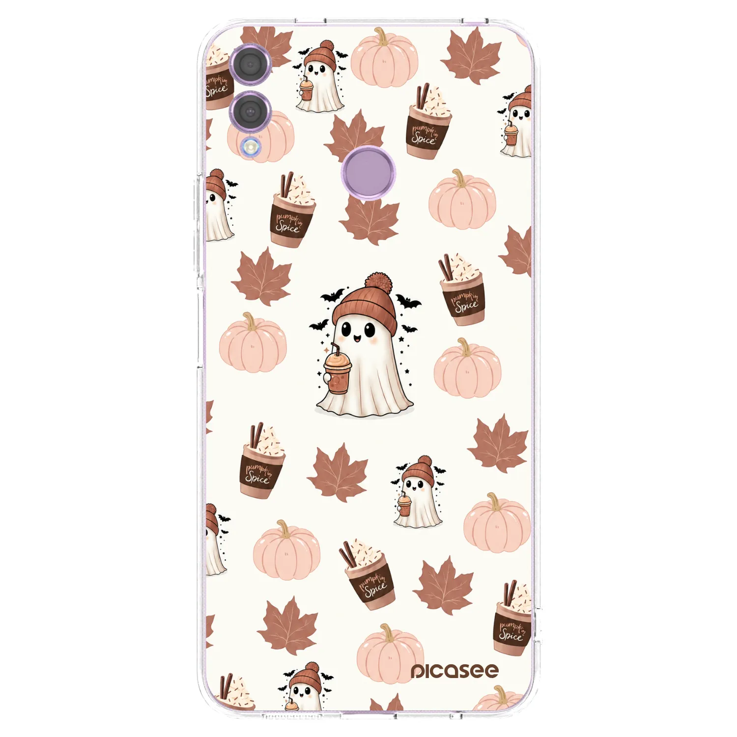 Picasee átlátszó szilikon tok az alábbi mobiltelefonokra Honor 8X - Pumpkin spice