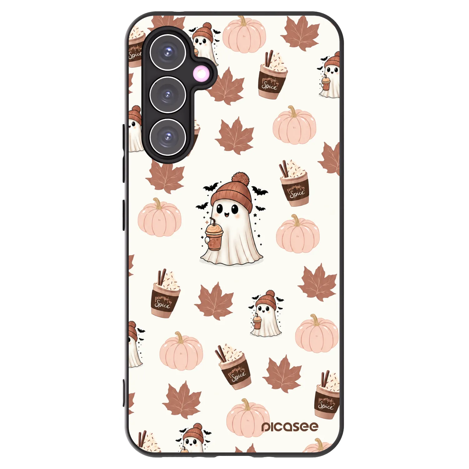 Picasee fekete szilikon tok az alábbi mobiltelefonokra Samsung Galaxy A54 5G A546B - Pumpkin spice