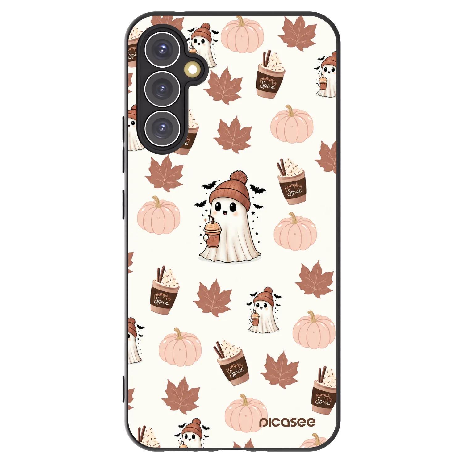 Picasee fekete szilikon tok az alábbi mobiltelefonokra Samsung Galaxy A34 5G A346B - Pumpkin spice
