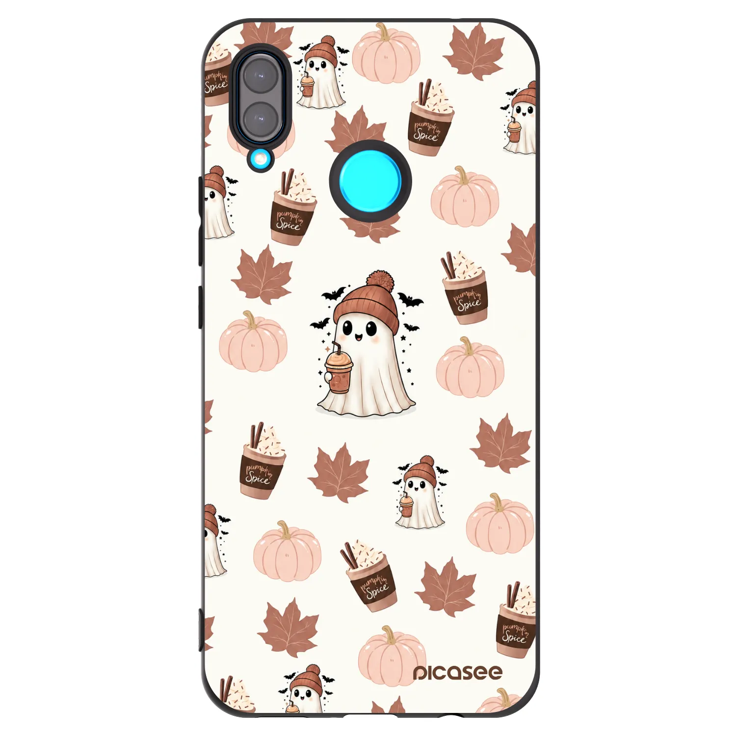 Picasee fekete szilikon tok az alábbi mobiltelefonokra Huawei Nova 3i - Pumpkin spice