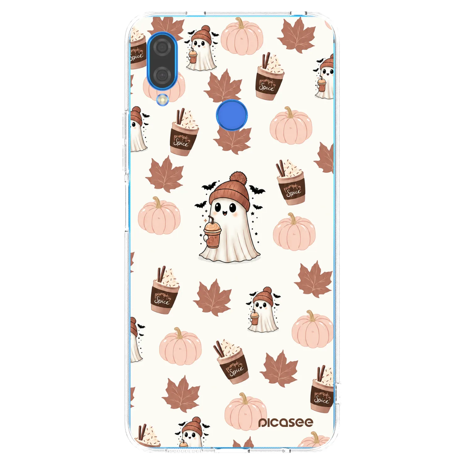 Picasee átlátszó szilikon tok az alábbi mobiltelefonokra Huawei Nova 3i - Pumpkin spice