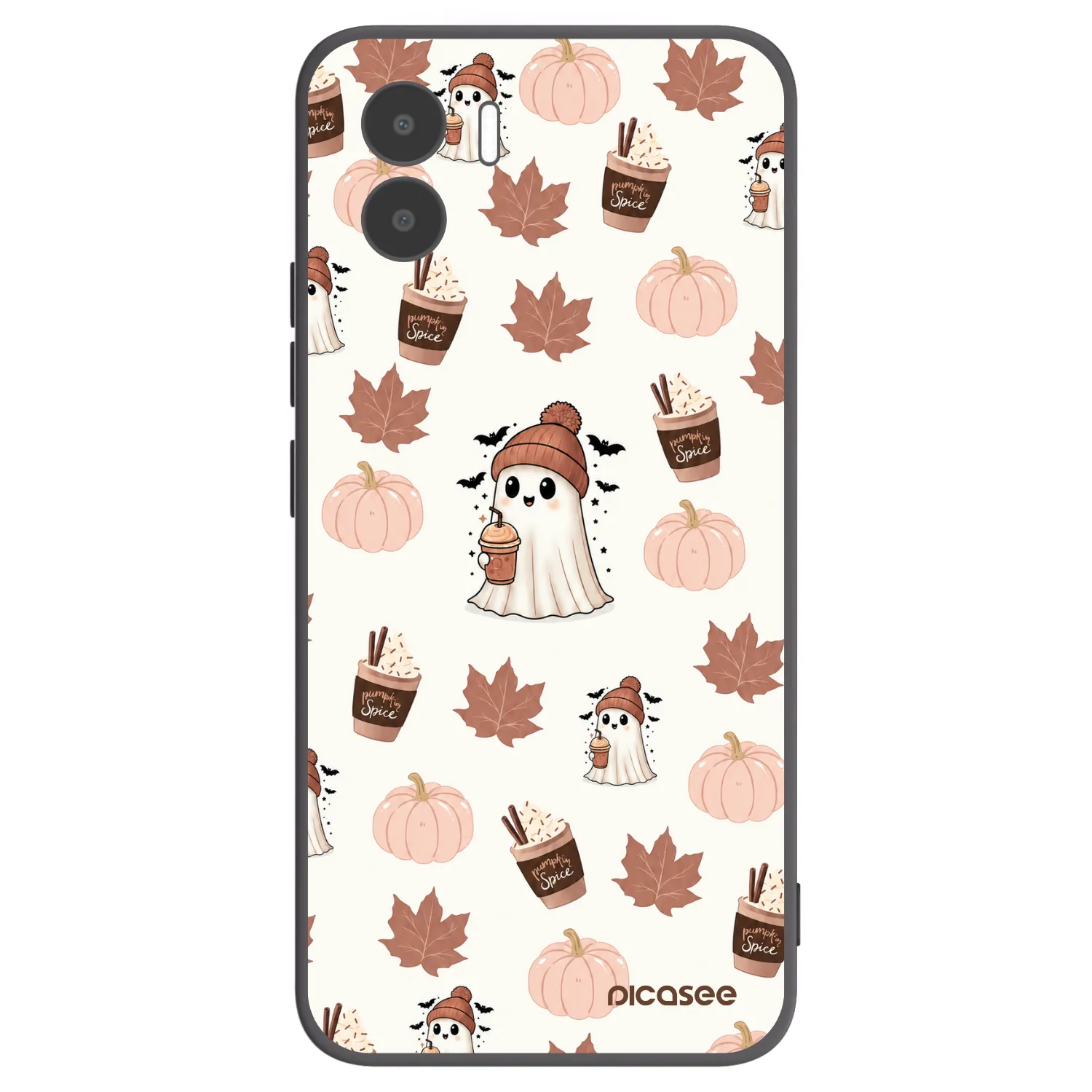 Picasee fekete szilikon tok az alábbi mobiltelefonokra Xiaomi Redmi A2 - Pumpkin spice