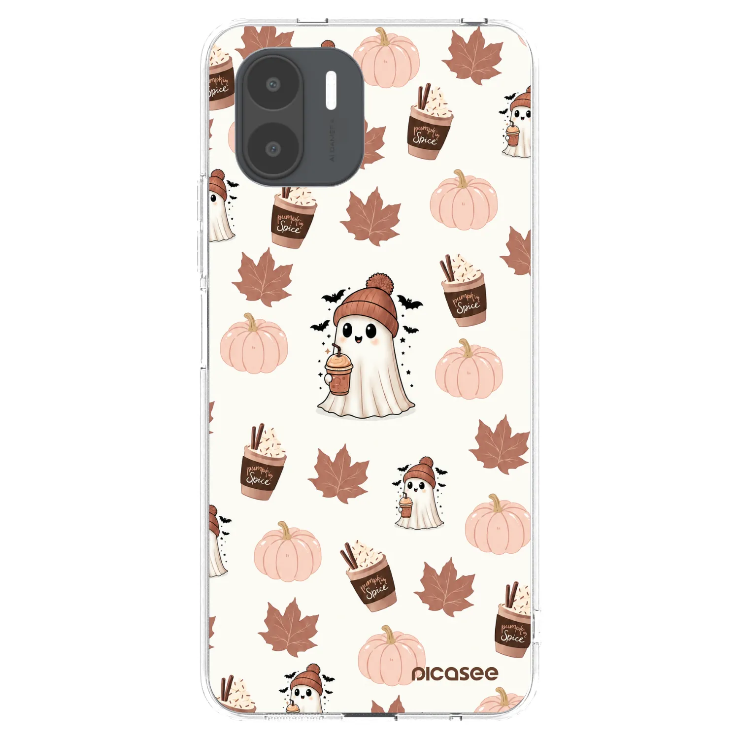 Picasee átlátszó szilikon tok az alábbi mobiltelefonokra Xiaomi Redmi A2 - Pumpkin spice