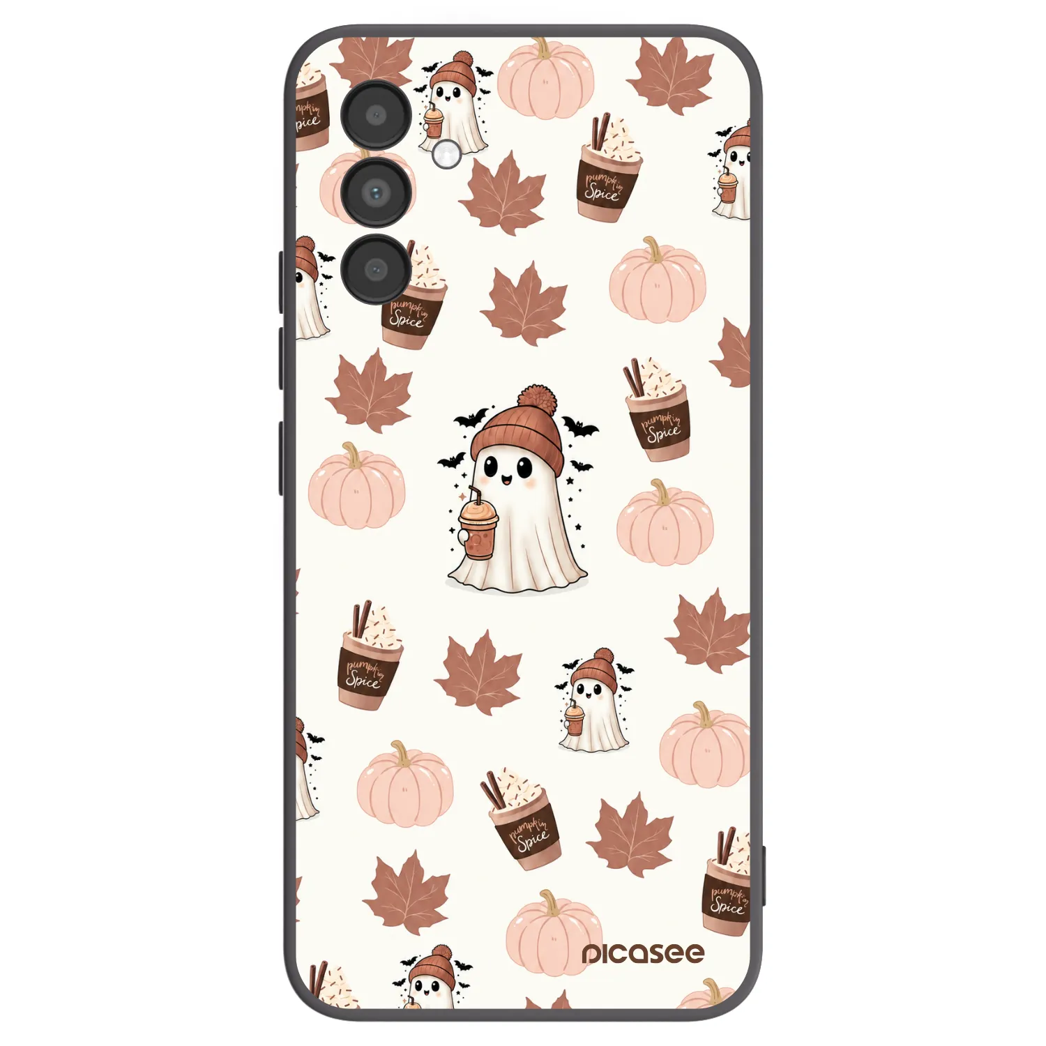 Picasee fekete szilikon tok az alábbi mobiltelefonokra Samsung Galaxy A04s A047F - Pumpkin spice
