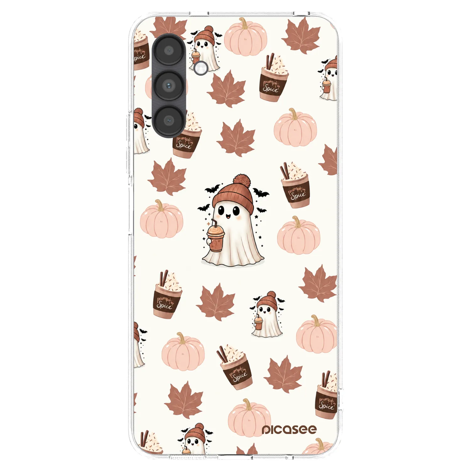 Picasee átlátszó szilikon tok az alábbi mobiltelefonokra Samsung Galaxy A04s A047F - Pumpkin spice