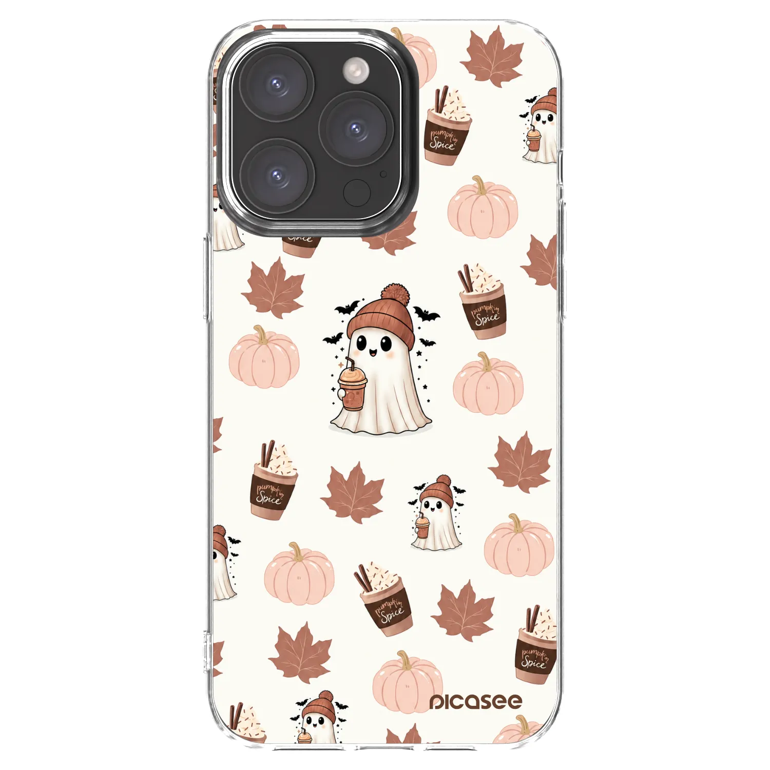 Picasee átlátszó szilikon tok az alábbi mobiltelefonokra Apple iPhone 15 Pro Max - Pumpkin spice
