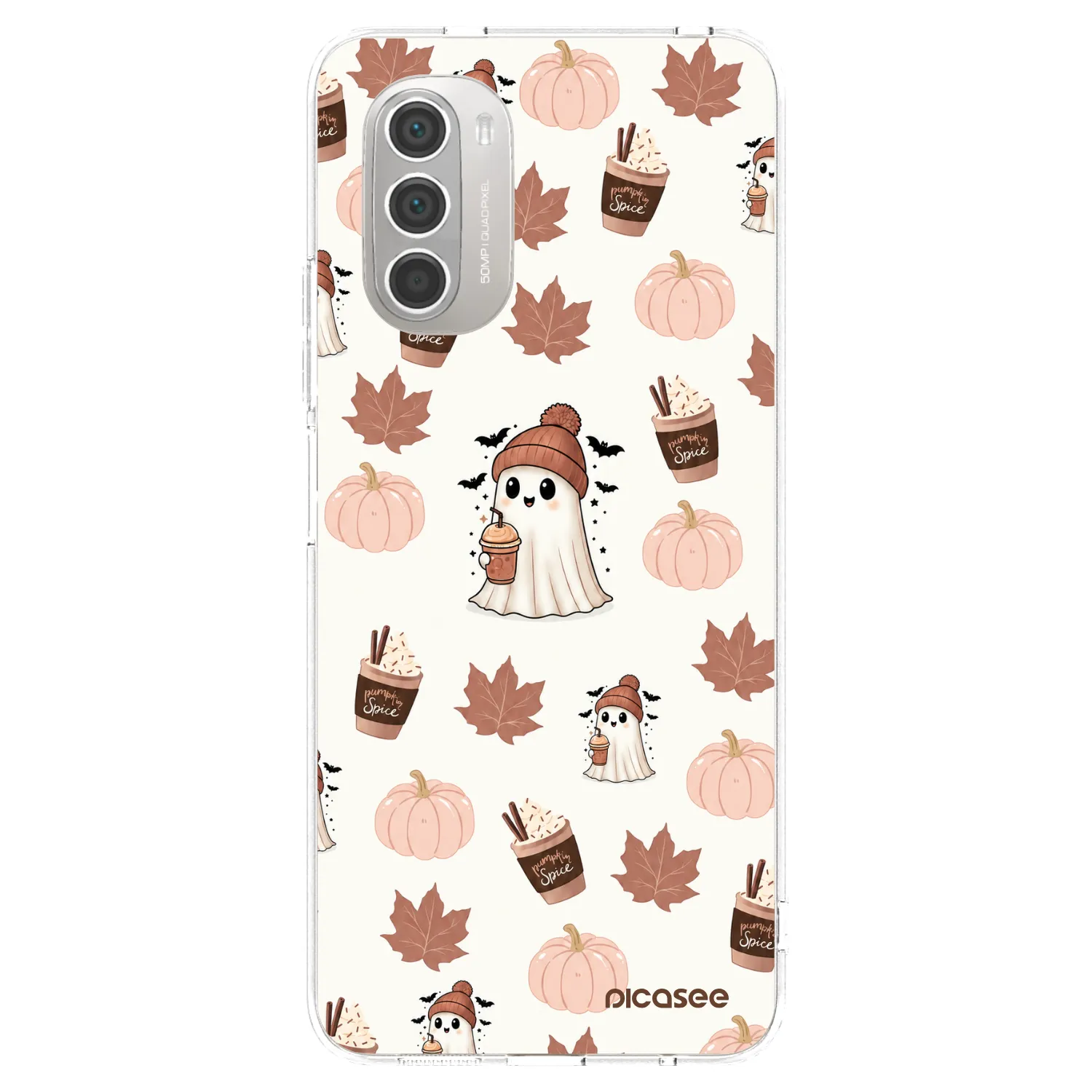 Picasee átlátszó szilikon tok az alábbi mobiltelefonokra Motorola Moto G51 - Pumpkin spice