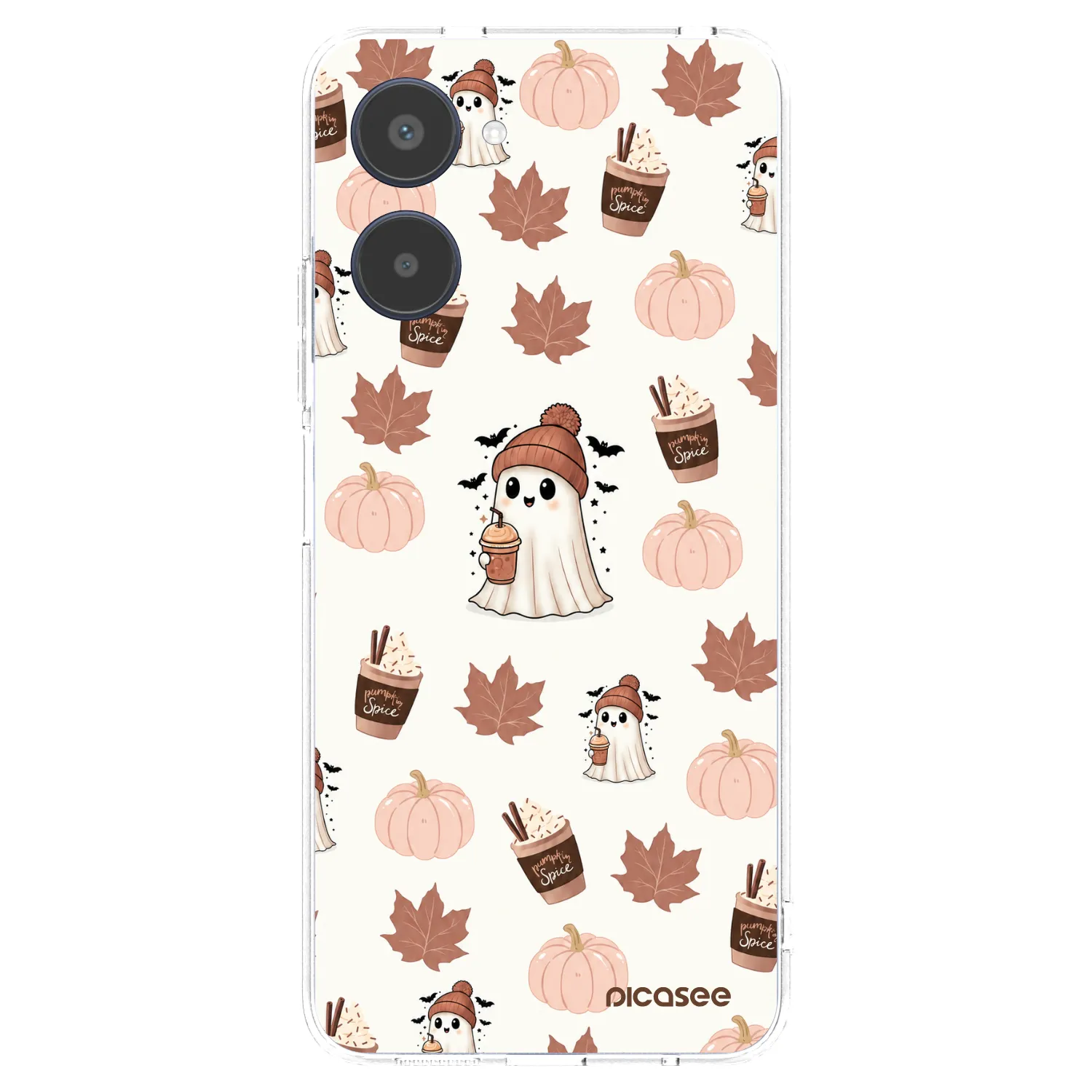 Picasee átlátszó szilikon tok az alábbi mobiltelefonokra Realme 10 4G - Pumpkin spice