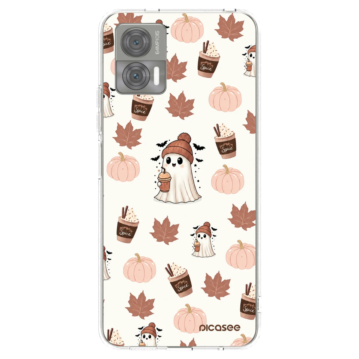 Picasee átlátszó szilikon tok az alábbi mobiltelefonokra Motorola Edge 30 Neo - Pumpkin spice