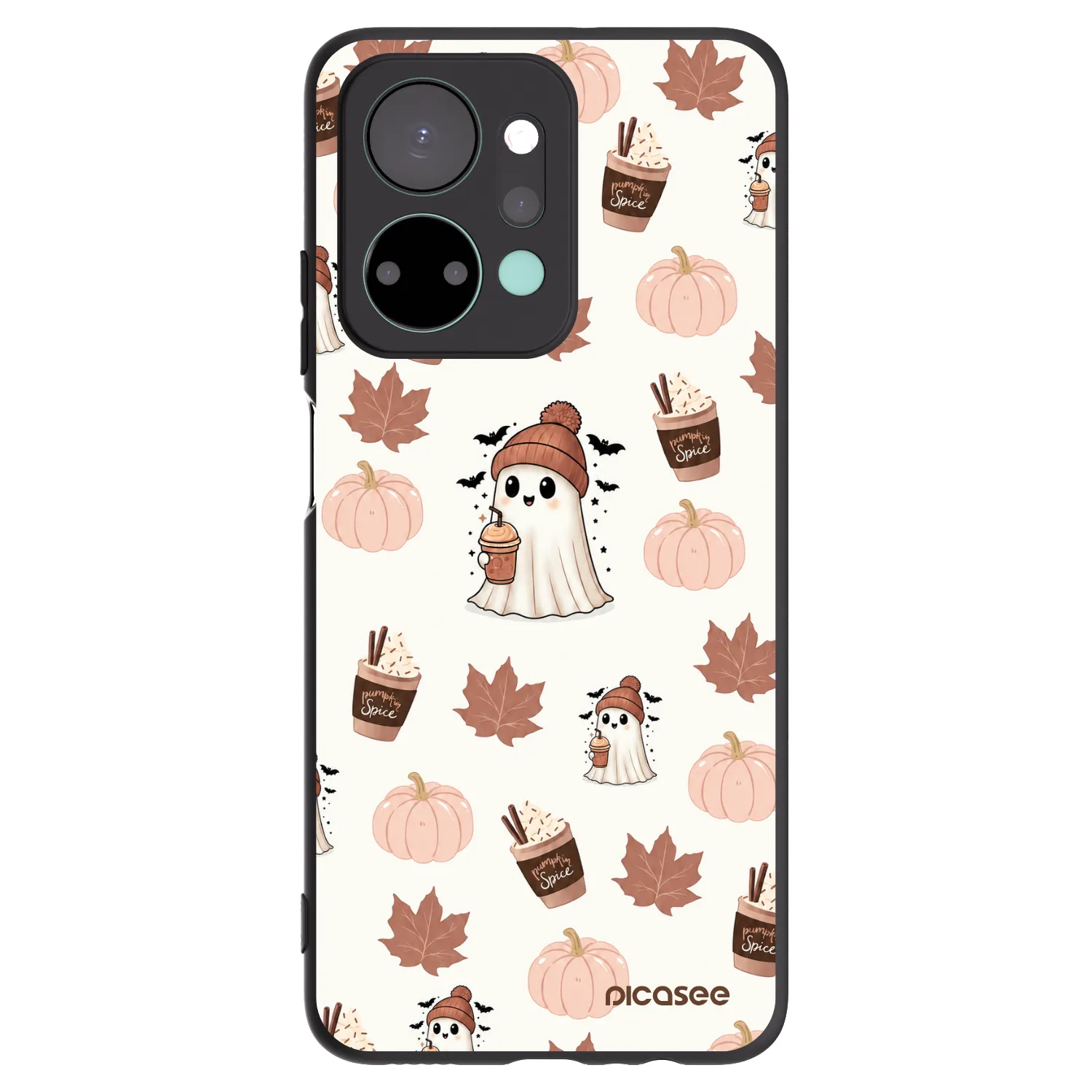 Picasee fekete szilikon tok az alábbi mobiltelefonokra Honor X7a - Pumpkin spice