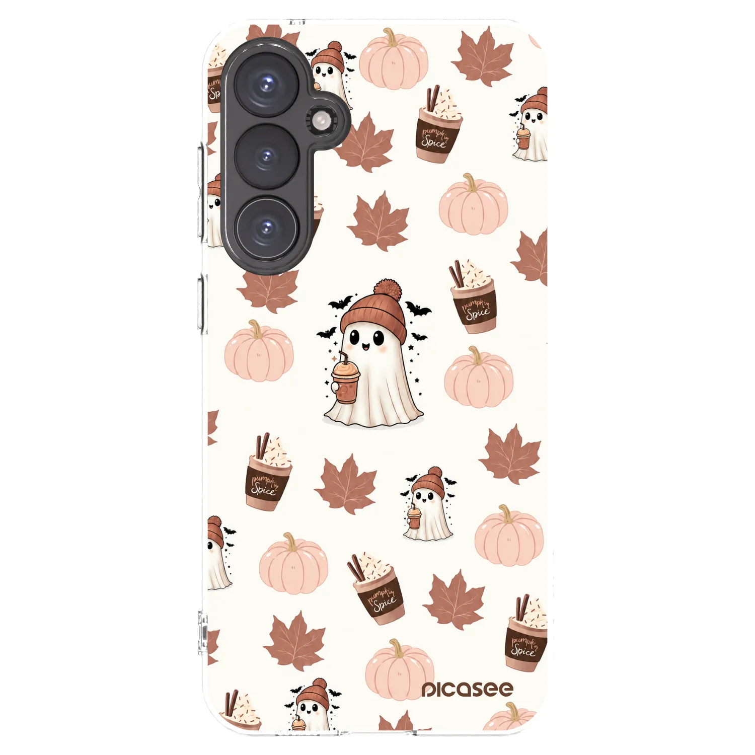 Picasee átlátszó szilikon tok az alábbi mobiltelefonokra Samsung Galaxy S23 FE S711B - Pumpkin spice