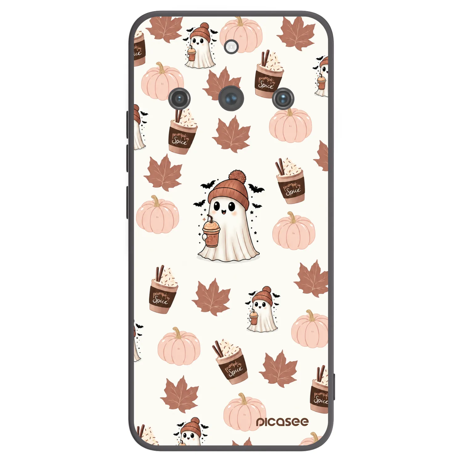Picasee fekete szilikon tok az alábbi mobiltelefonokra Realme 11 Pro+ - Pumpkin spice