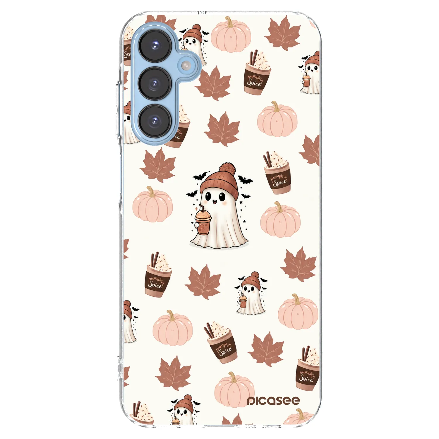 Picasee átlátszó szilikon tok az alábbi mobiltelefonokra Samsung Galaxy A15 A156B 5G - Pumpkin spice