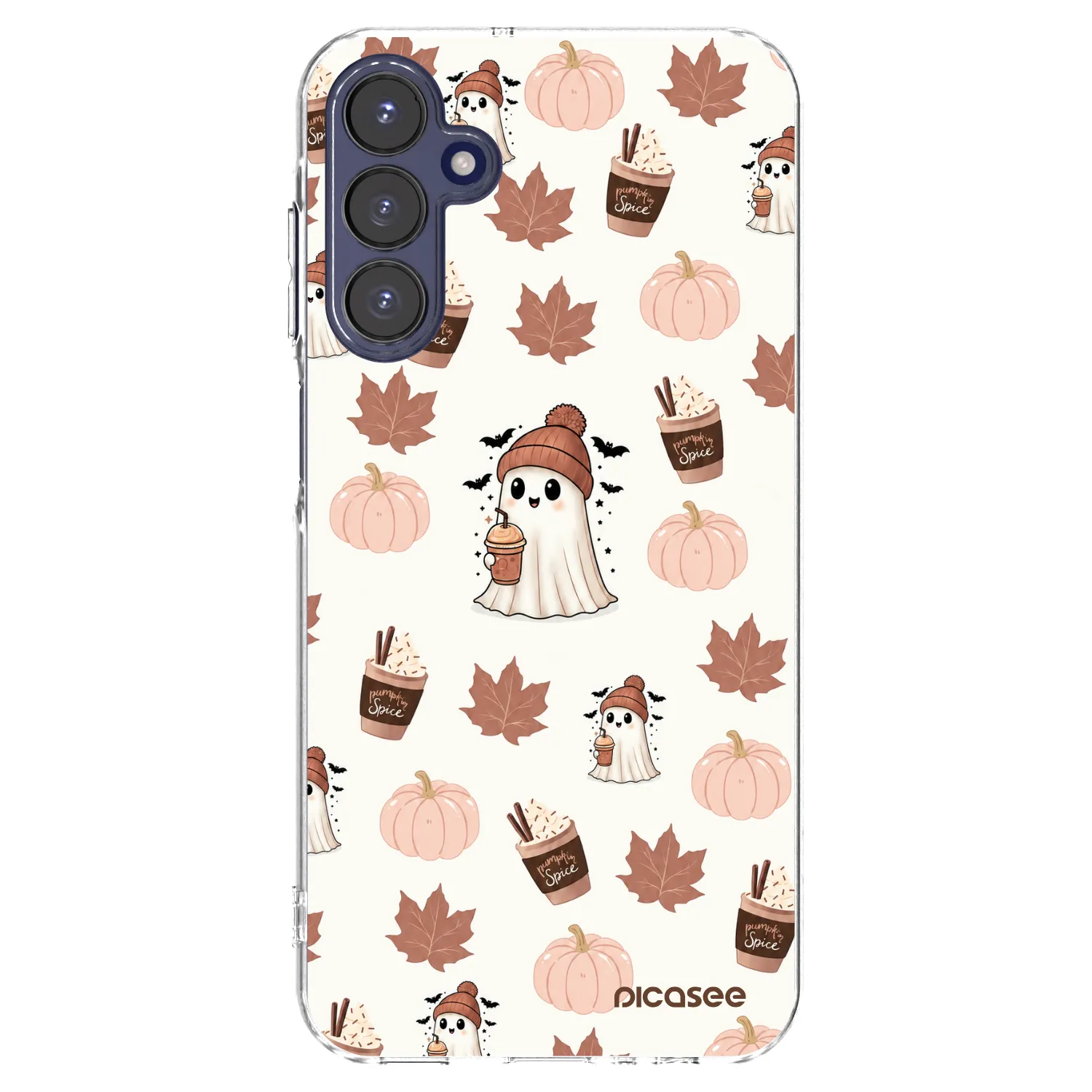 Picasee átlátszó szilikon tok az alábbi mobiltelefonokra Samsung Galaxy A15 A155F 4G - Pumpkin spice
