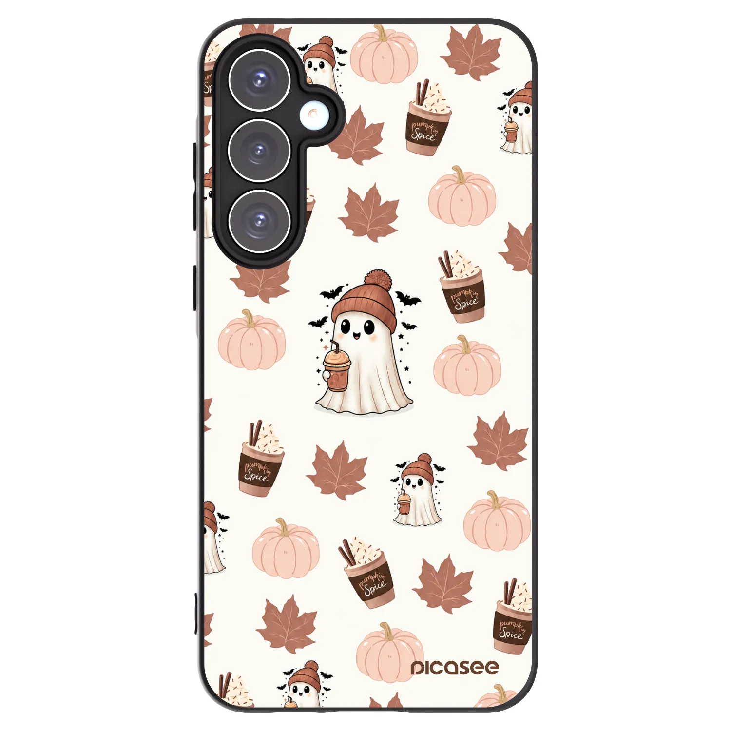 Picasee fekete szilikon tok az alábbi mobiltelefonokra Samsung Galaxy A55 5G A556B - Pumpkin spice