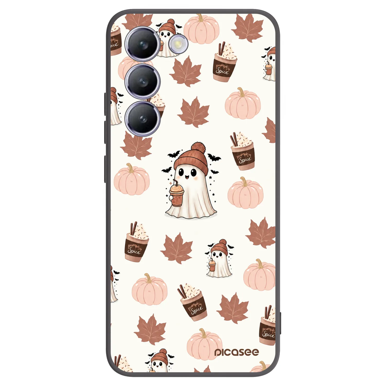 Picasee fekete szilikon tok az alábbi mobiltelefonokra Vivo V40 SE 5G - Pumpkin spice