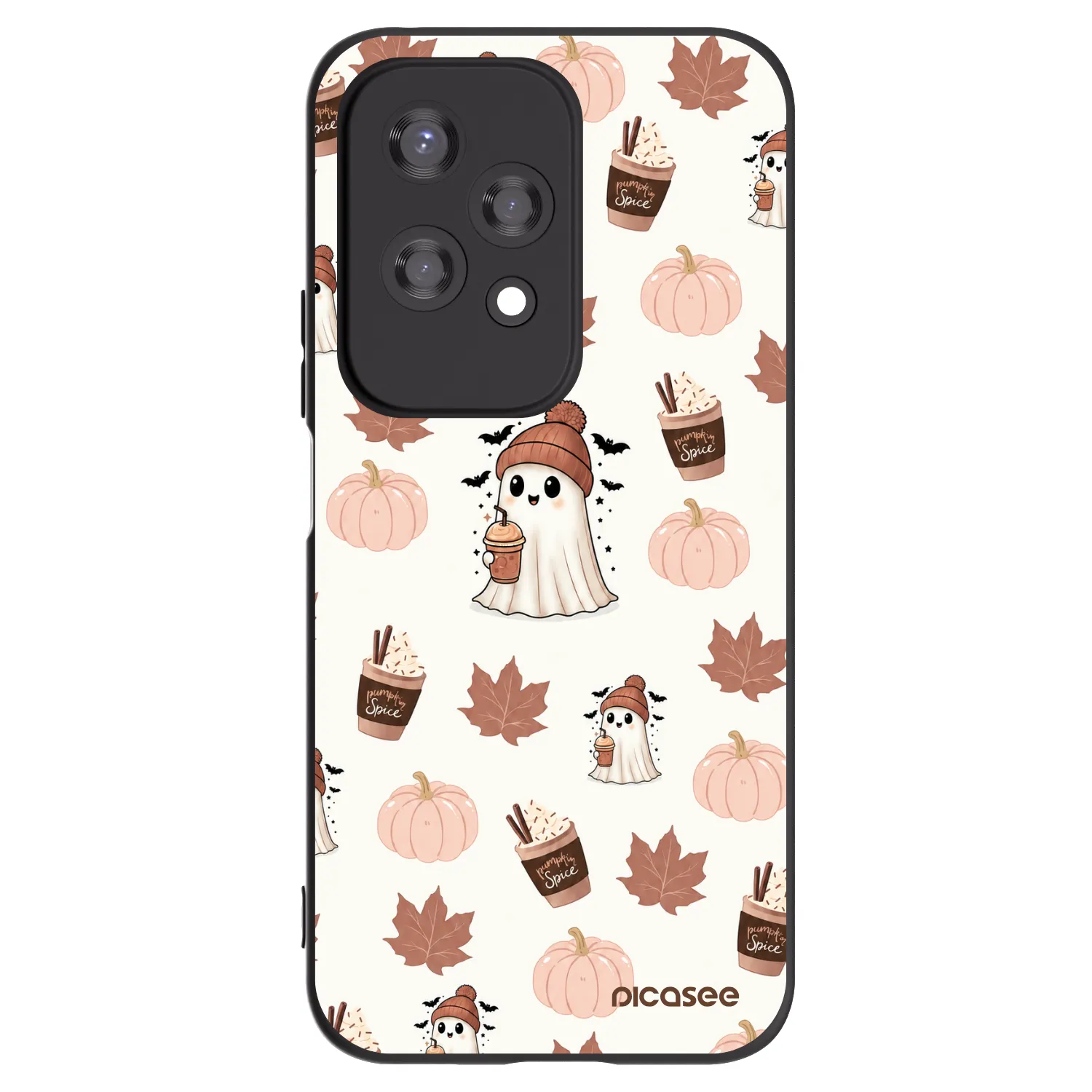 Picasee fekete szilikon tok az alábbi mobiltelefonokra Honor 200 Lite - Pumpkin spice