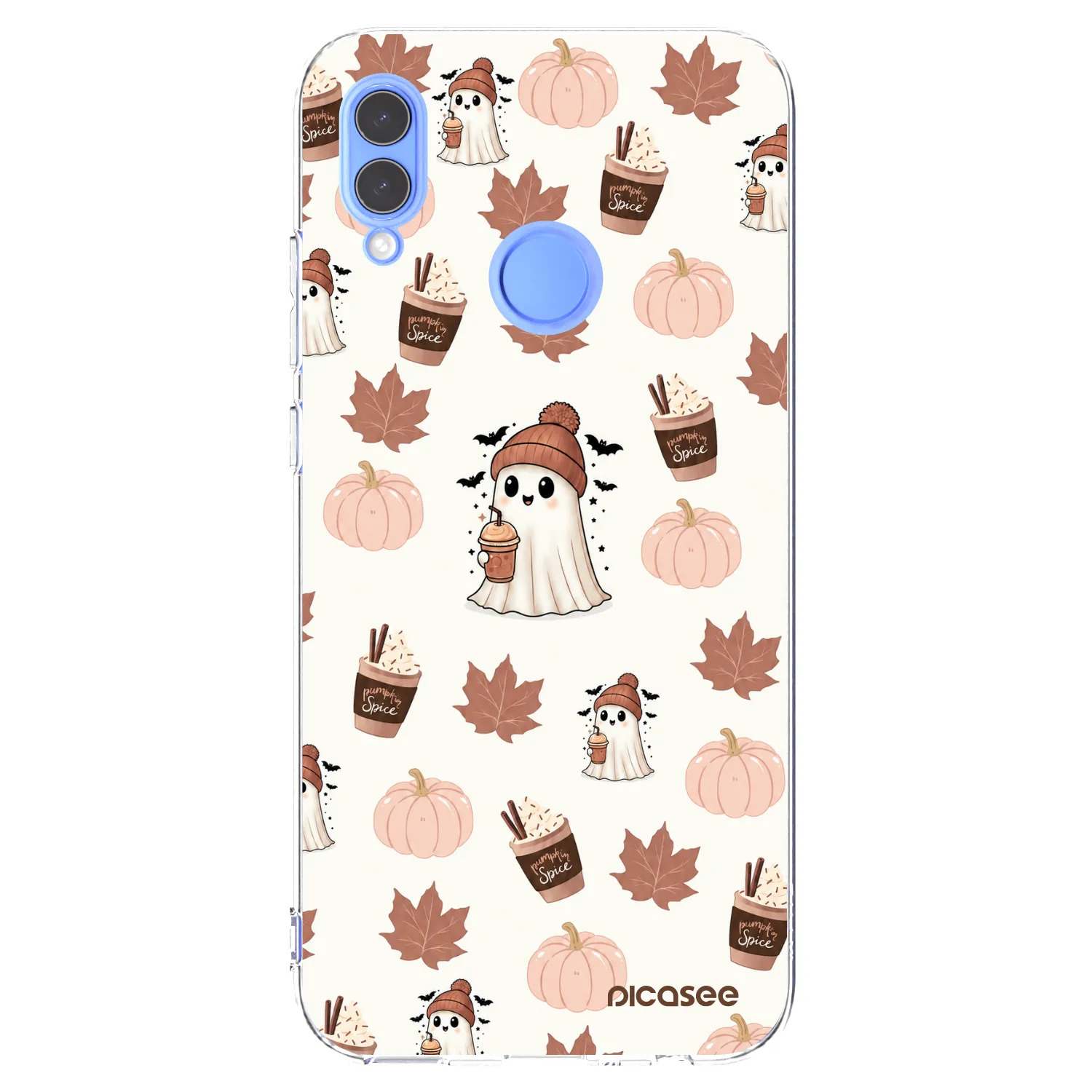 Picasee átlátszó szilikon tok az alábbi mobiltelefonokra Honor 10 Lite - Pumpkin spice