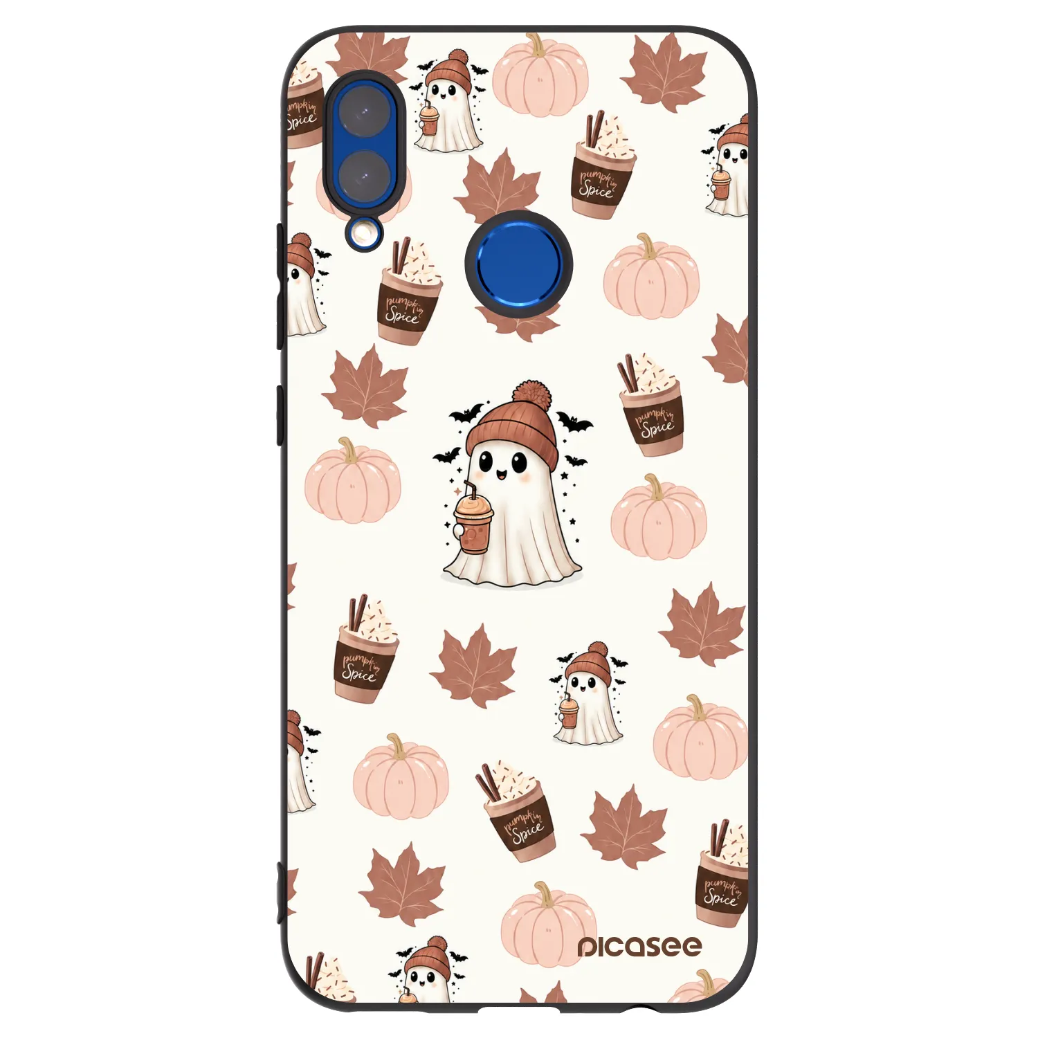 Picasee fekete szilikon tok az alábbi mobiltelefonokra Honor 10 Lite - Pumpkin spice