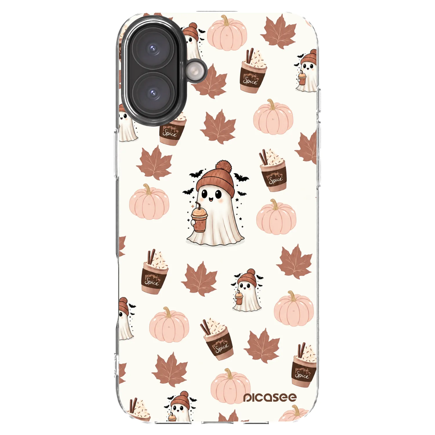 Picasee átlátszó szilikon tok az alábbi mobiltelefonokra Apple iPhone 16 Plus - Pumpkin spice
