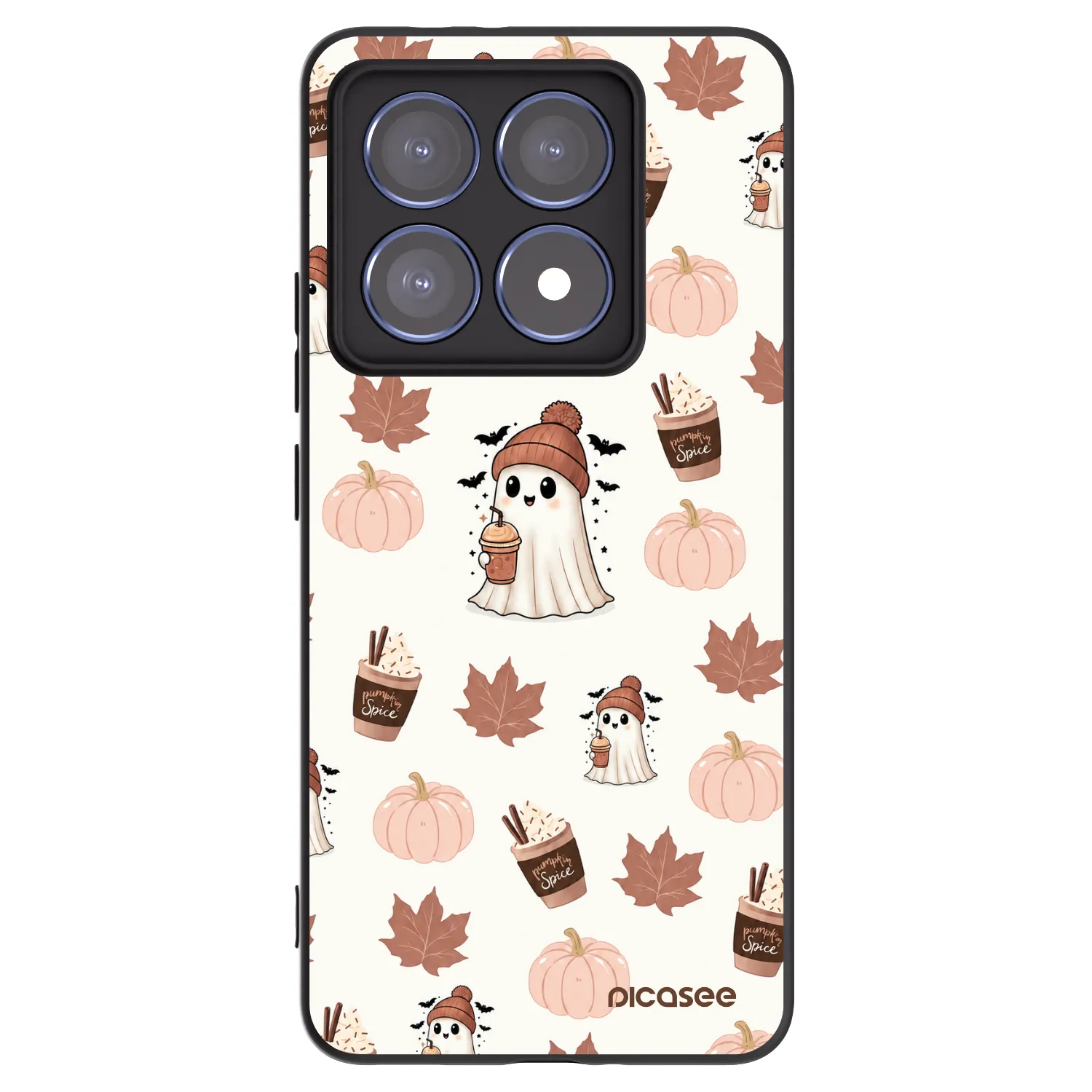 Picasee fekete szilikon tok az alábbi mobiltelefonokra Xiaomi 14T Pro - Pumpkin spice