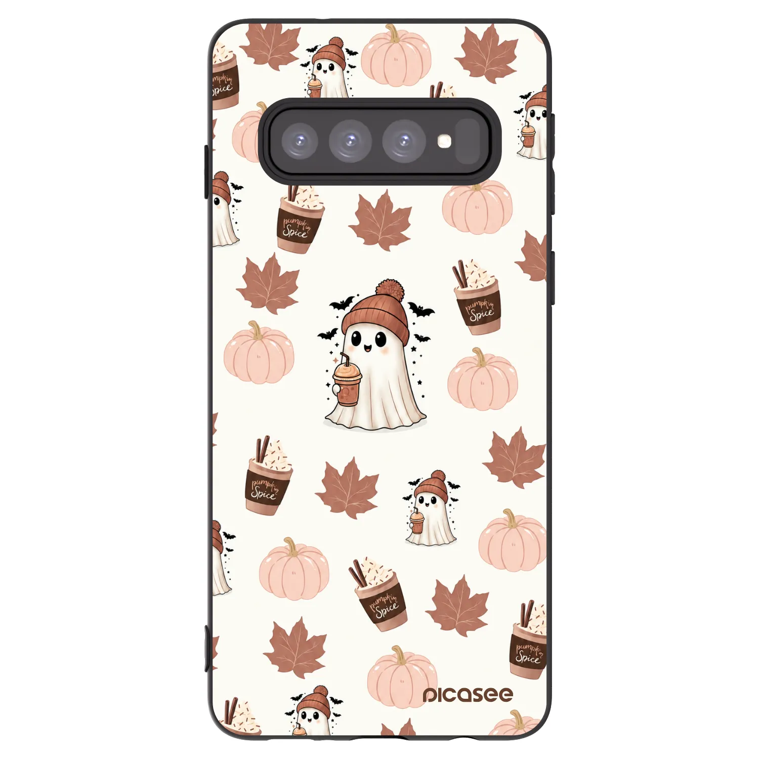 Picasee fekete szilikon tok az alábbi mobiltelefonokra Samsung Galaxy S10 G973 - Pumpkin spice