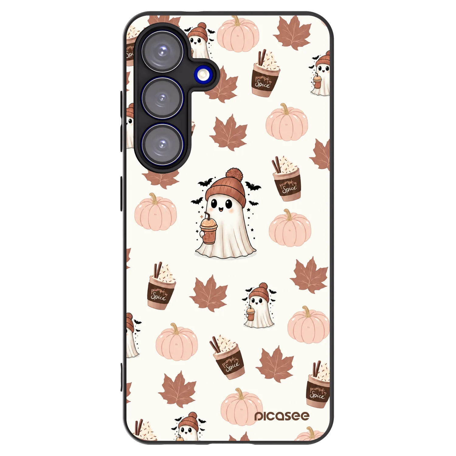 Picasee fekete szilikon tok az alábbi mobiltelefonokra Samsung Galaxy S25 5G - Pumpkin spice